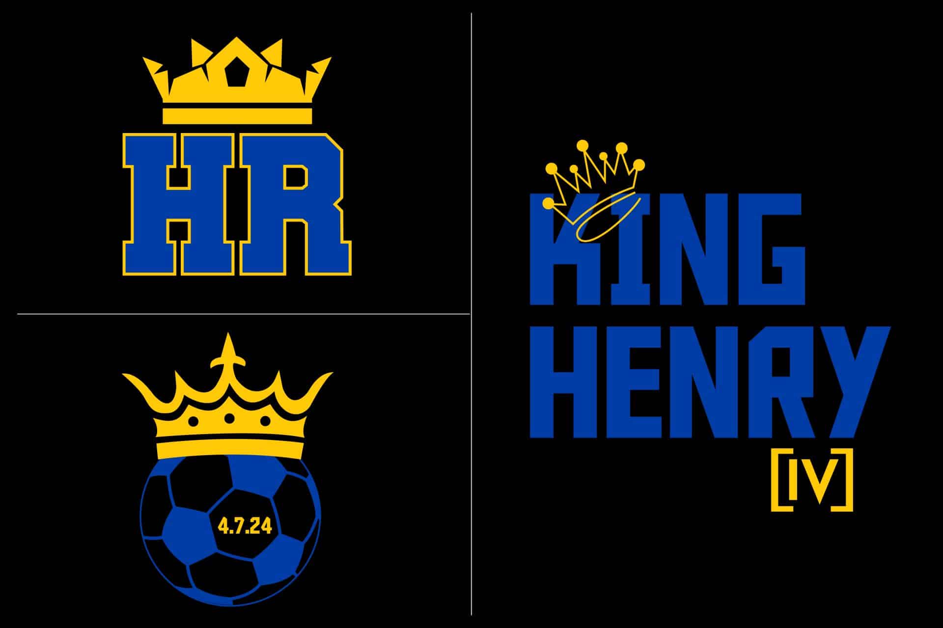 Soccer Crown Logo Branding for Bar Mitzvah