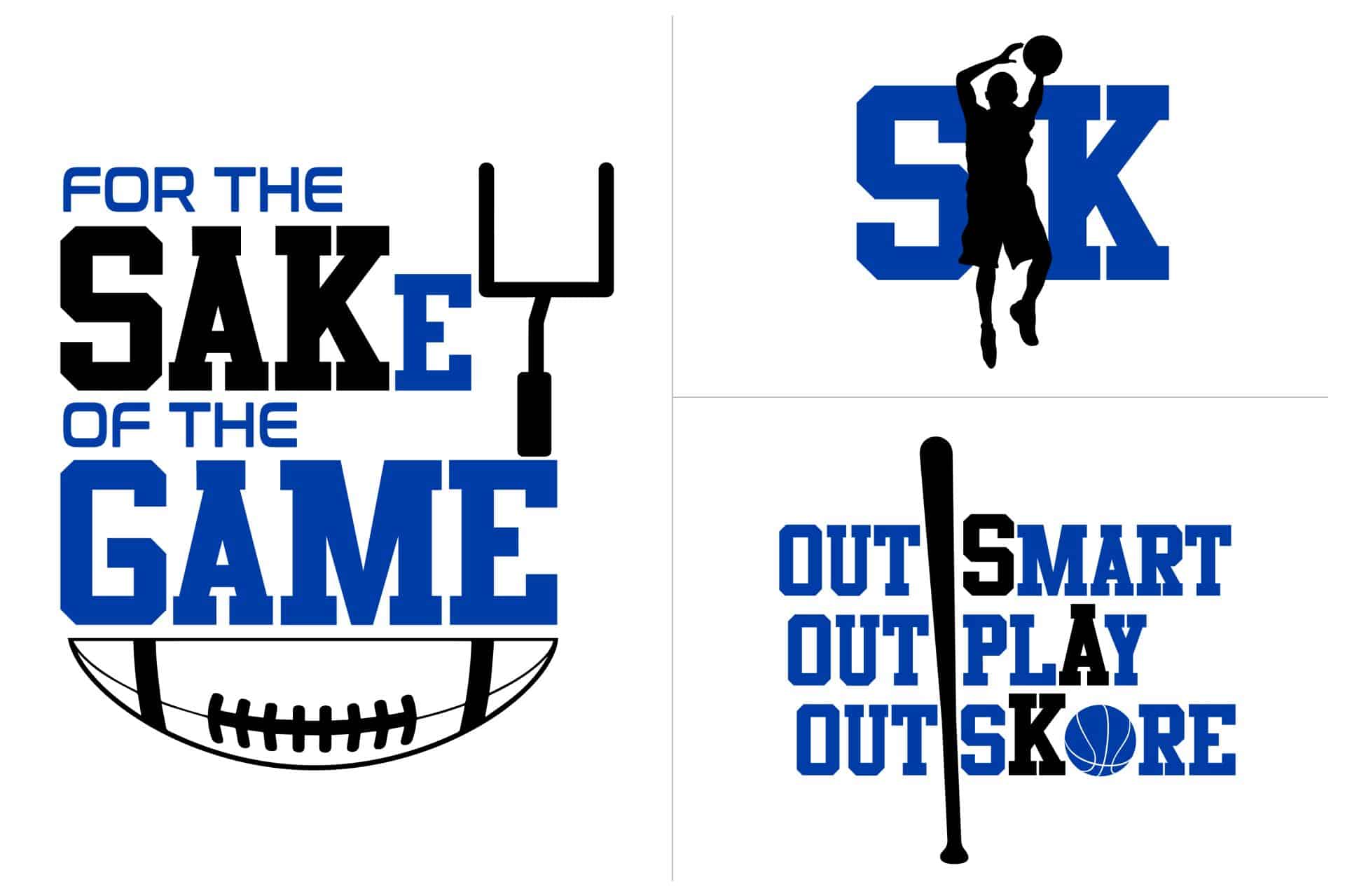 Sports Themed Bar Mitzvah Logos with Custom Slogan