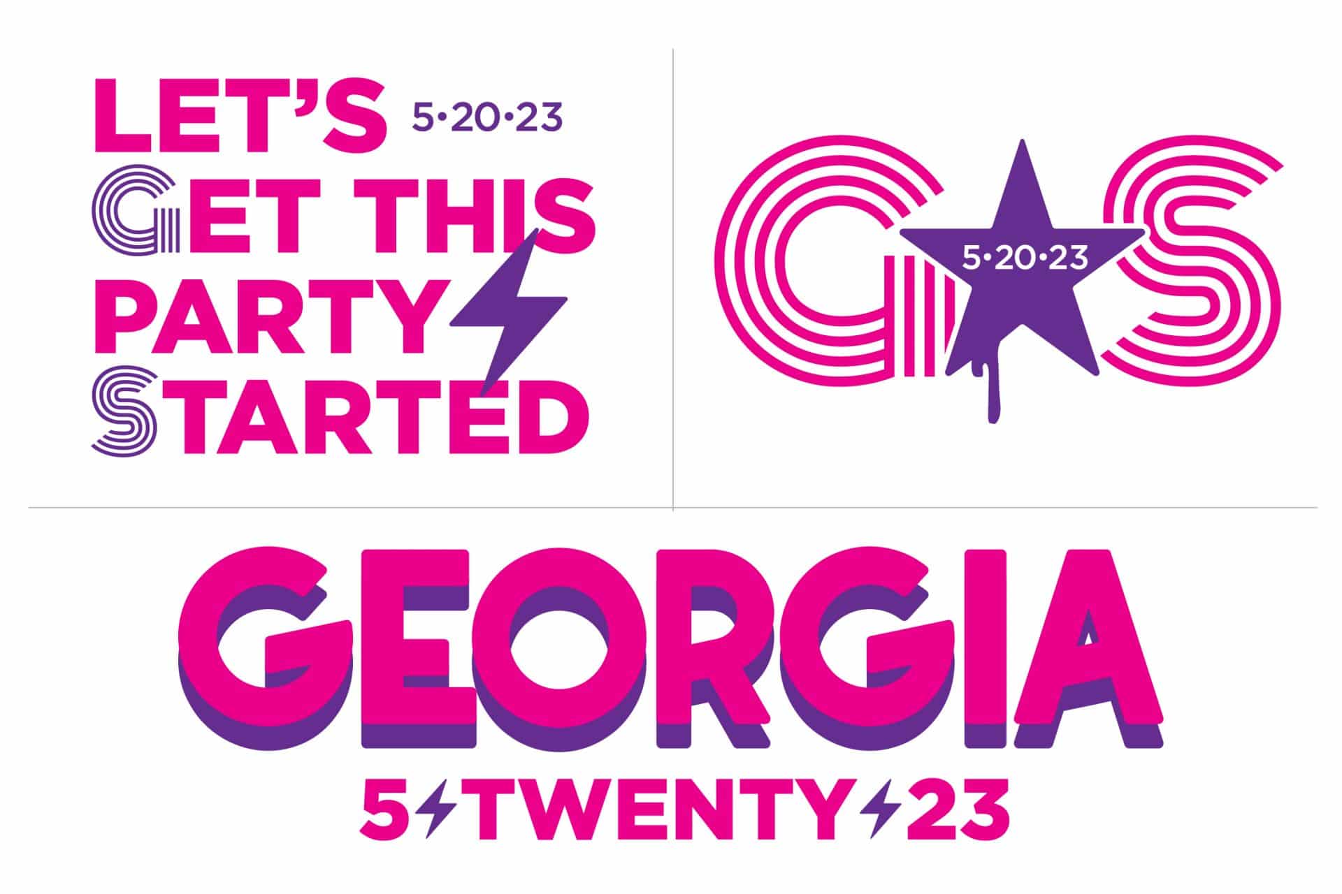 Bat Mitzvah Logo Design with Lighting Bolts and Stars