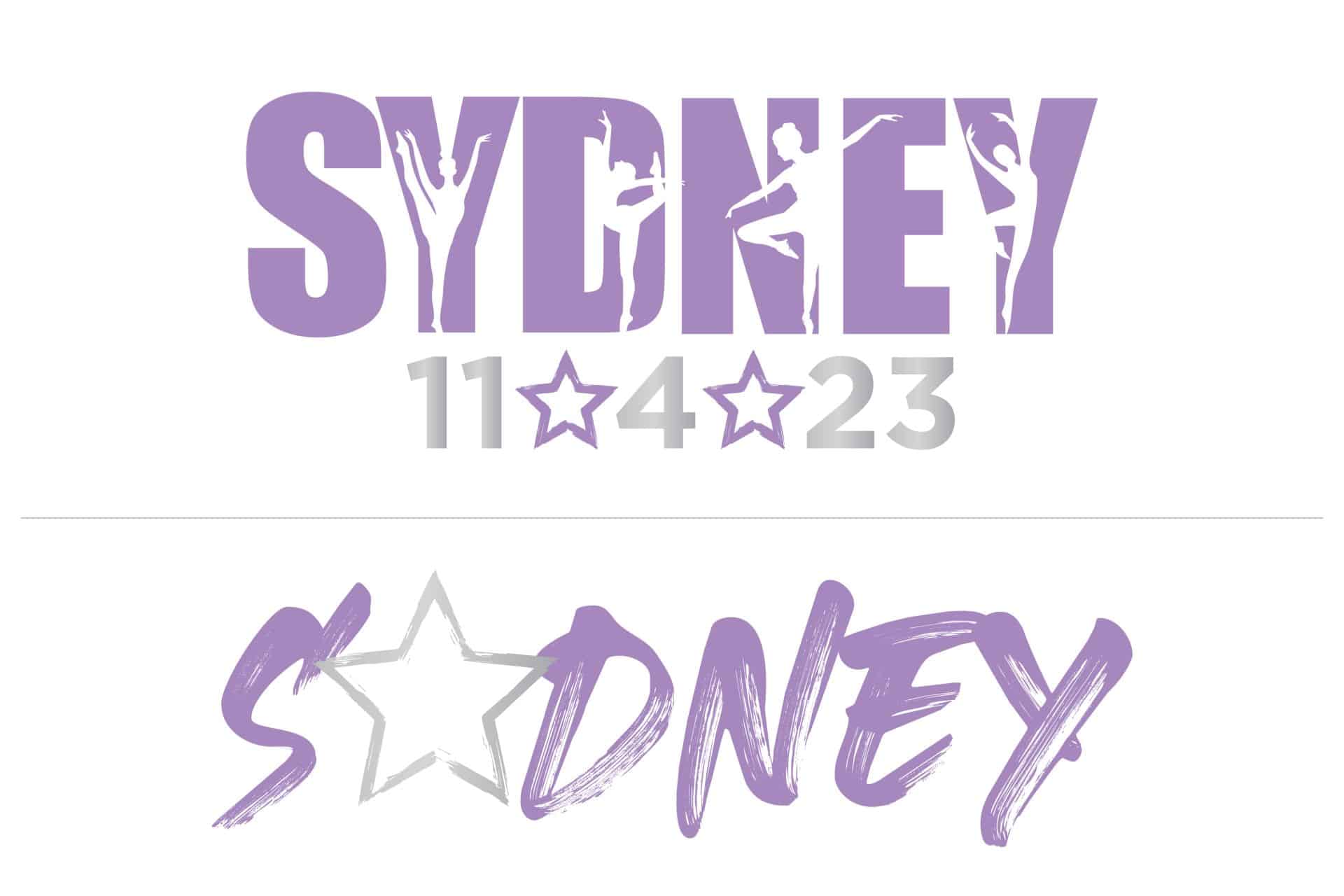 Dance Themed Logo with Star
