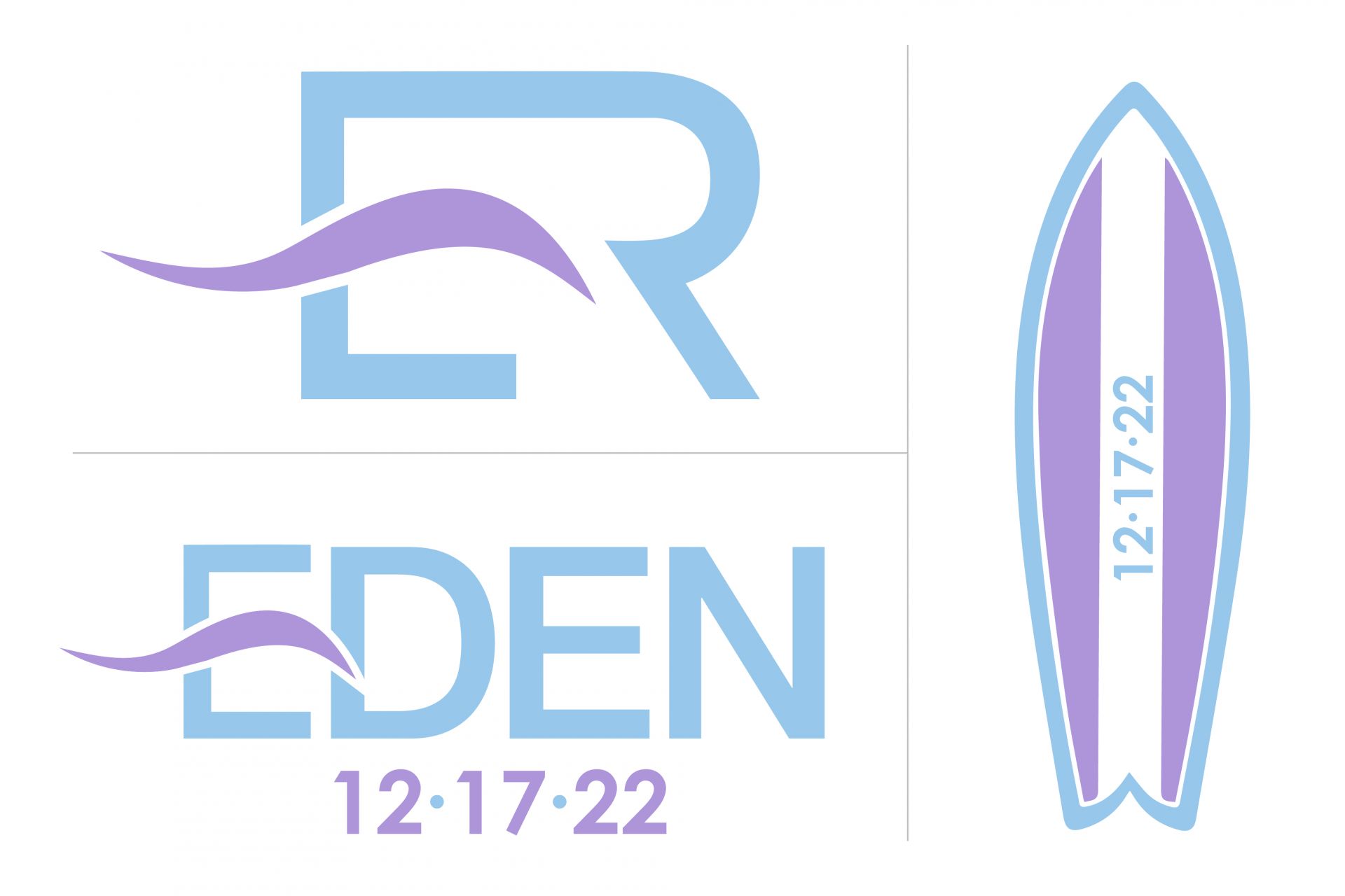 Surf Themed Custom Bat Mitzvah Logo Design