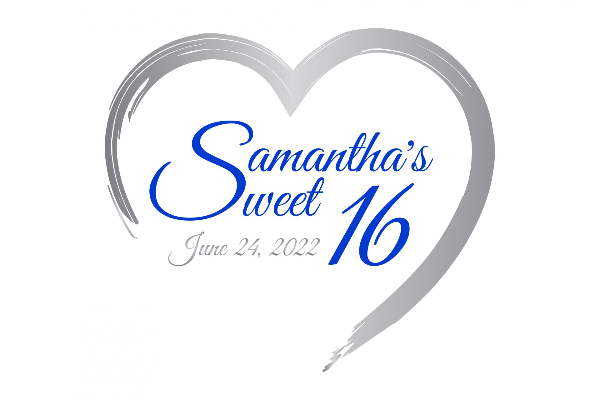 Sweet Sixteen Custom Logo Design