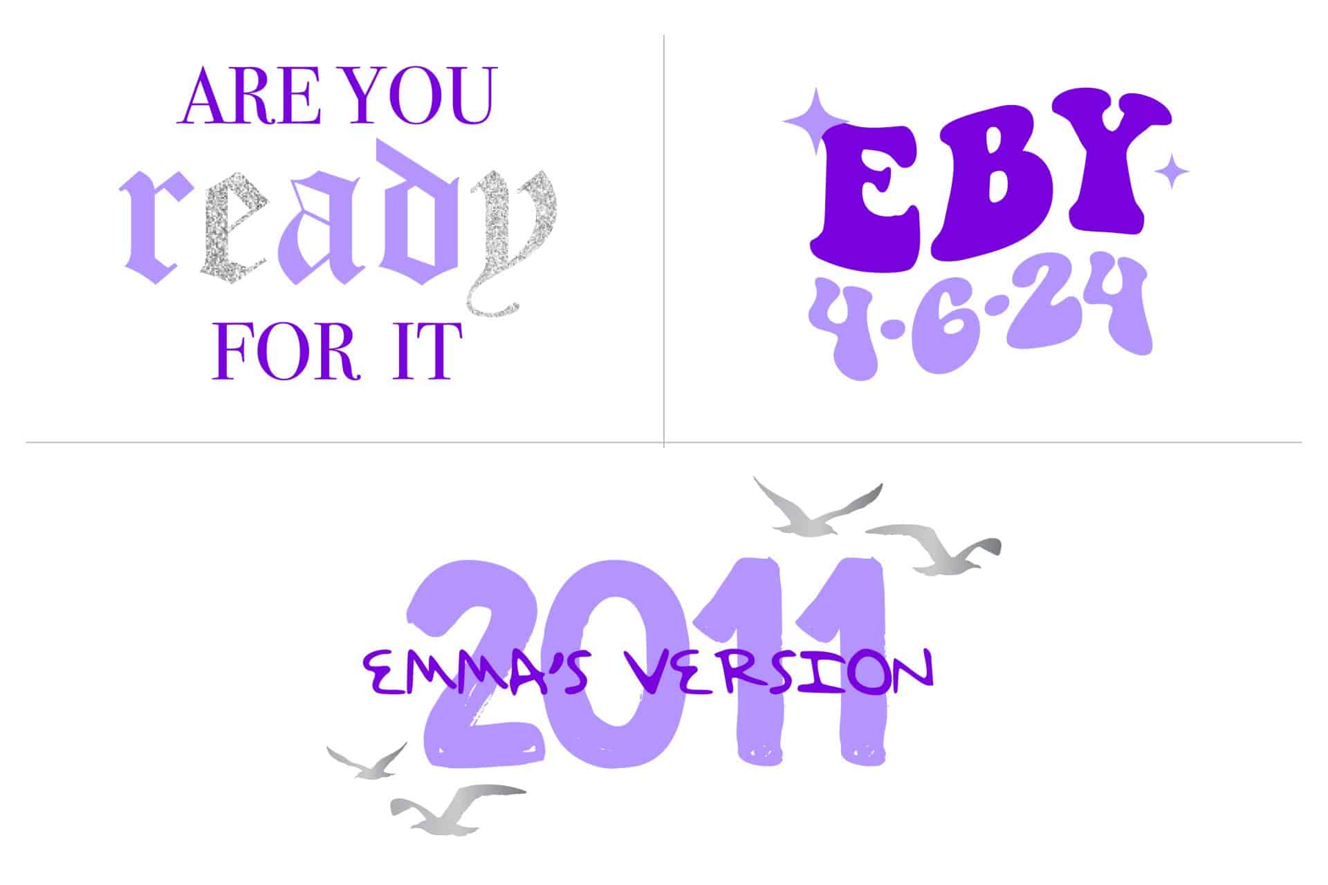 Taylor Swift Bat Mitzvah Logo Branding