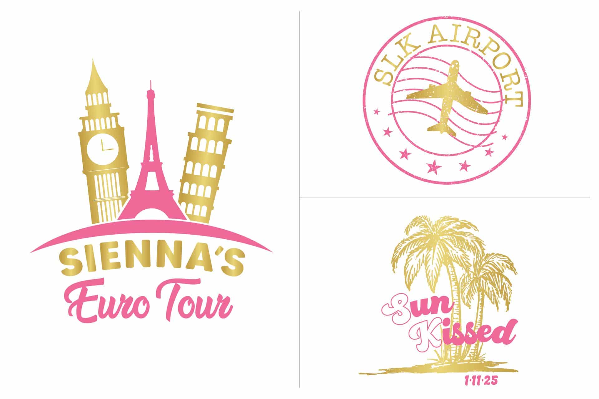Travel Themed Logo Branding for Bat Mitzvah