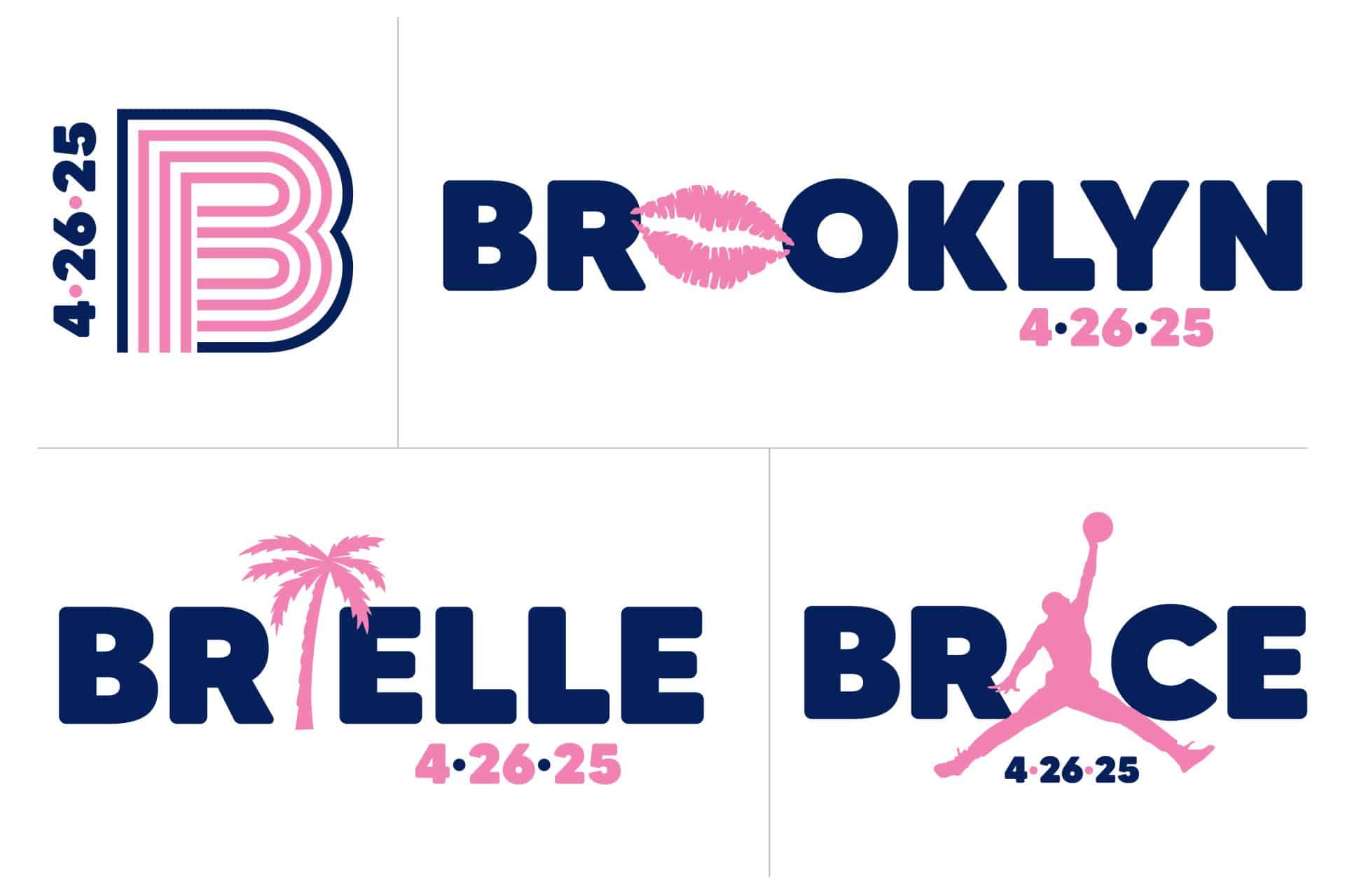 Custom Triplets Bat Mitzvah Logo