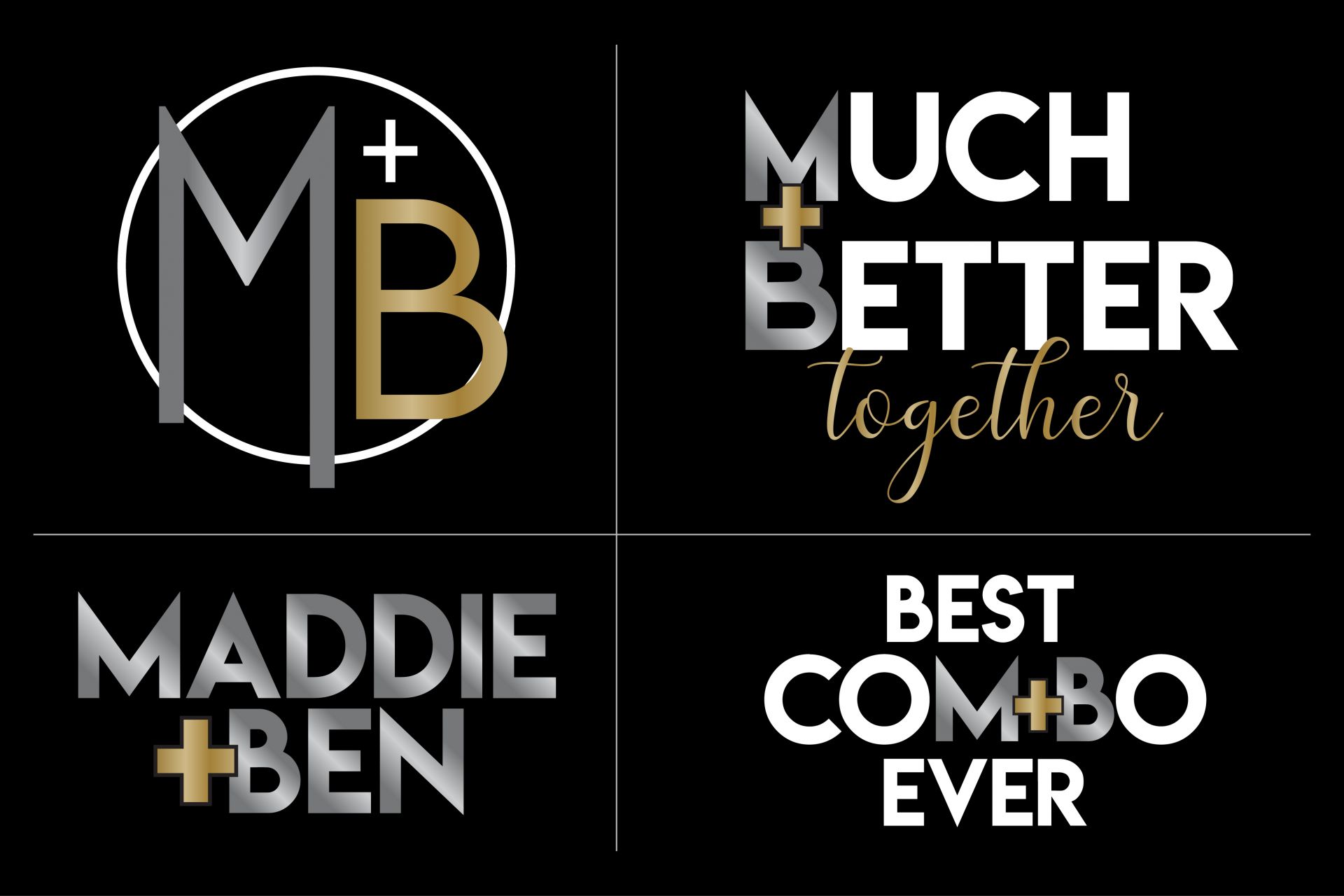 Custom Logos with Slogan for Twin B'nai Mitzvah