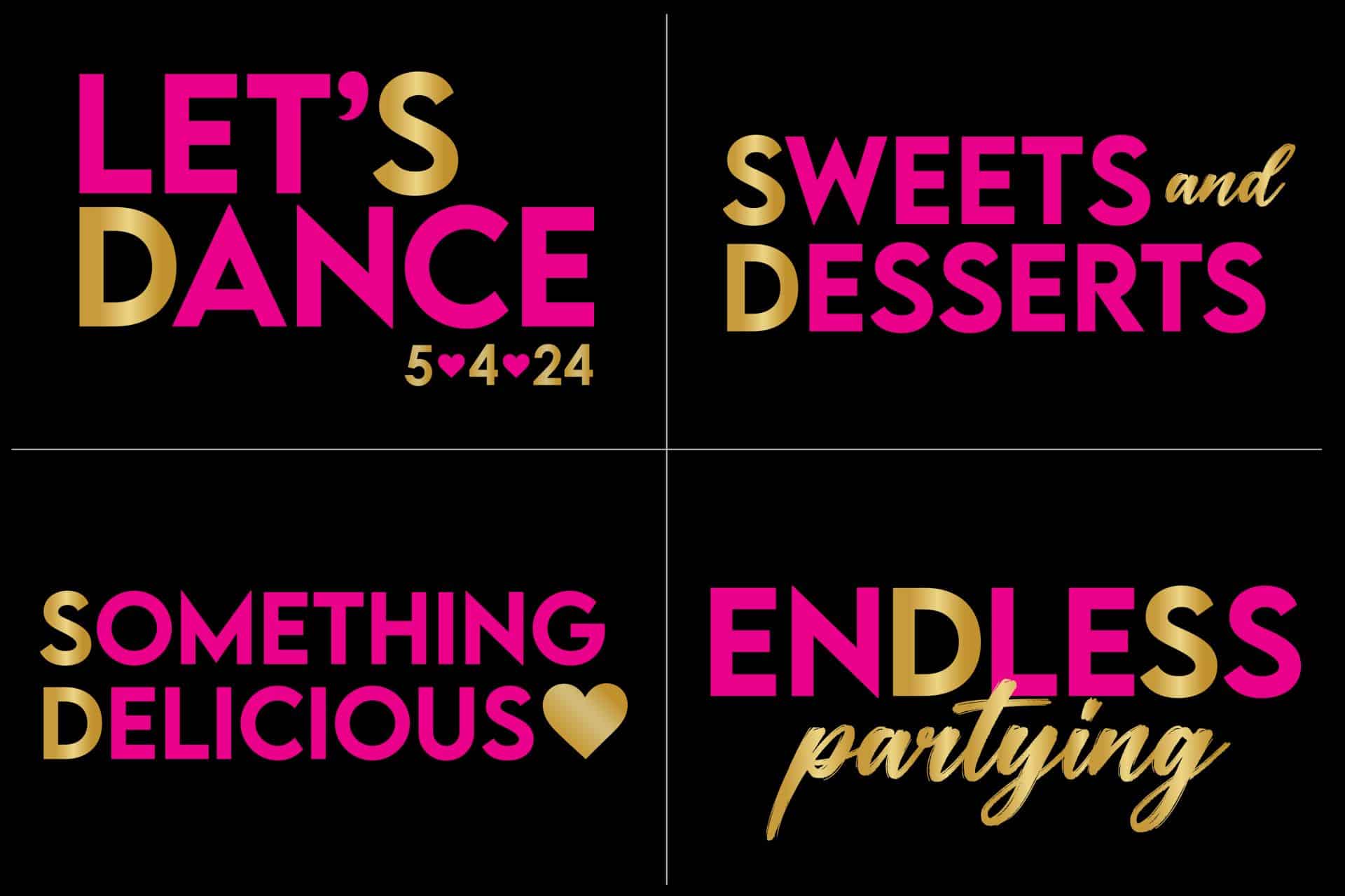 Custom Twin Girls Slogan Logos