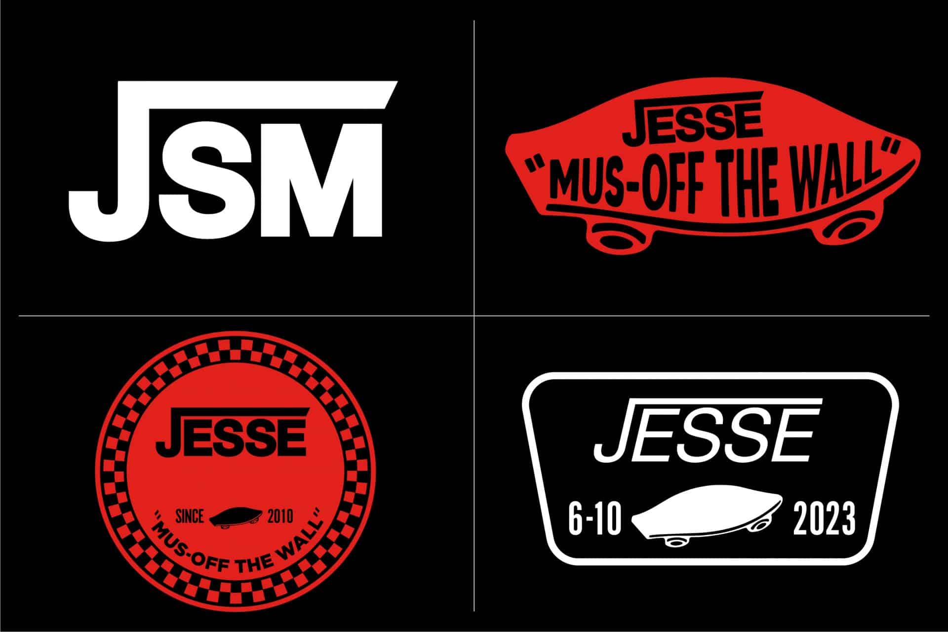 Custom Vans Logo Design with Name, Initials and Date