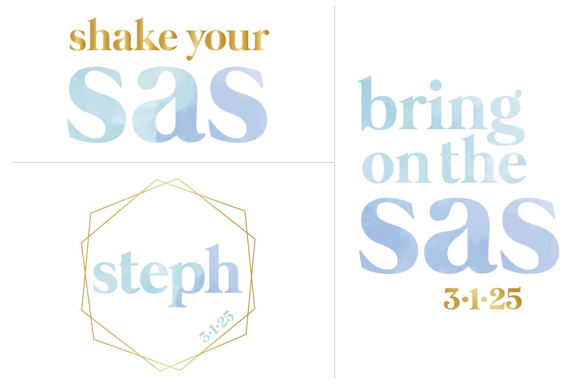 Watercolor Bat Mitzvah Logo