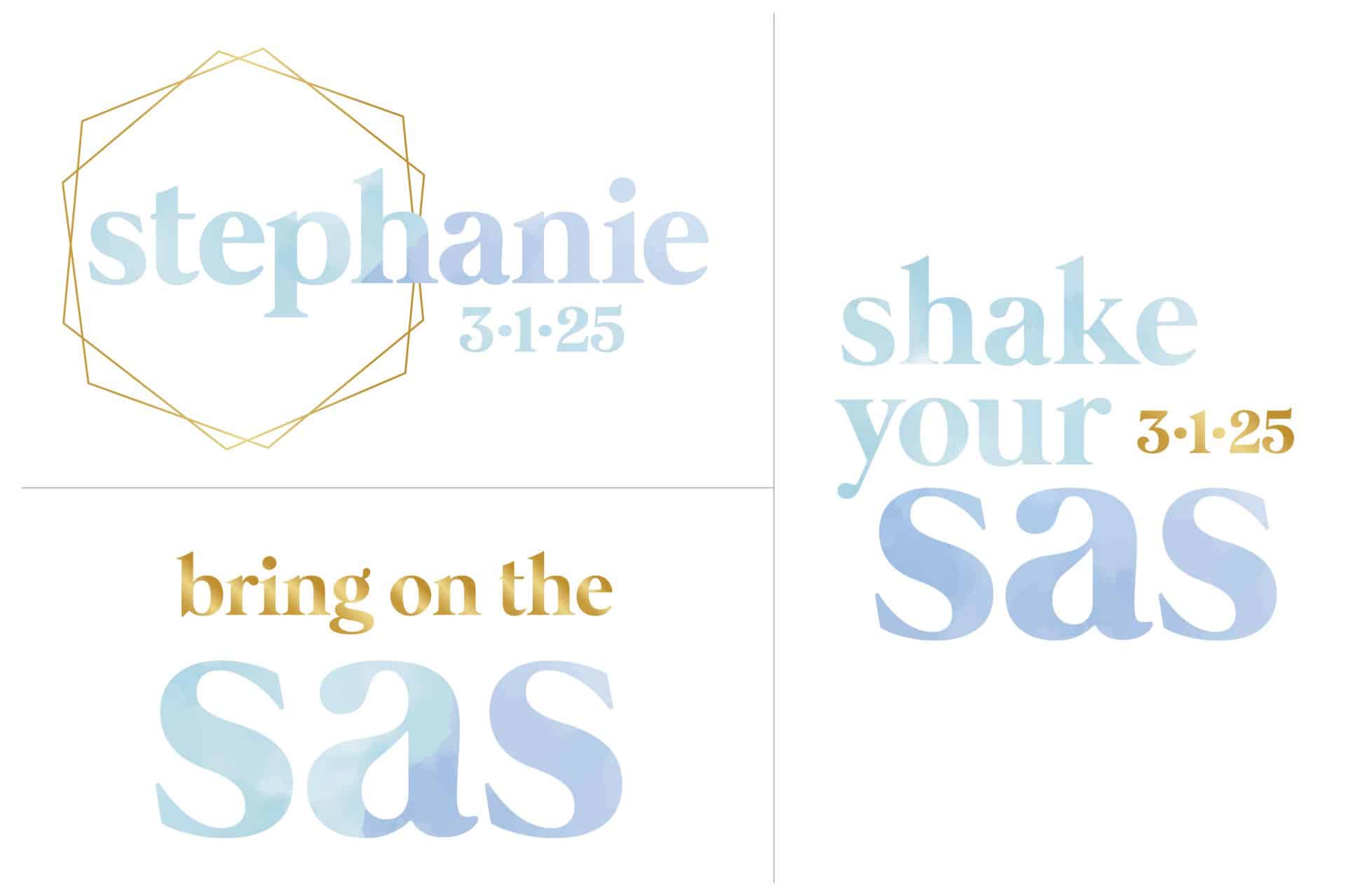 Watercolor Themed Logo Branding