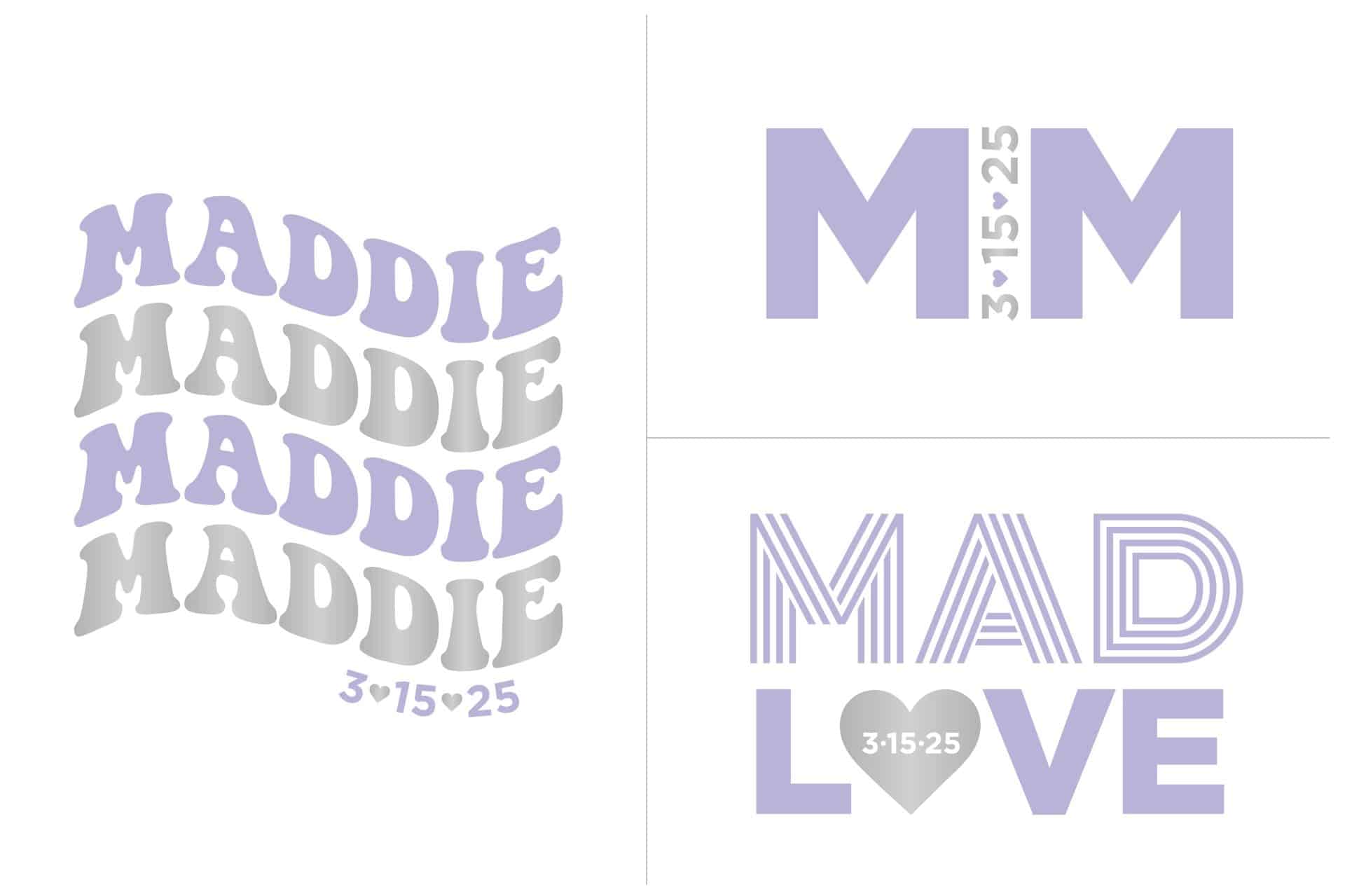 Custom Wave Bat Mitzvah Logo with Heart