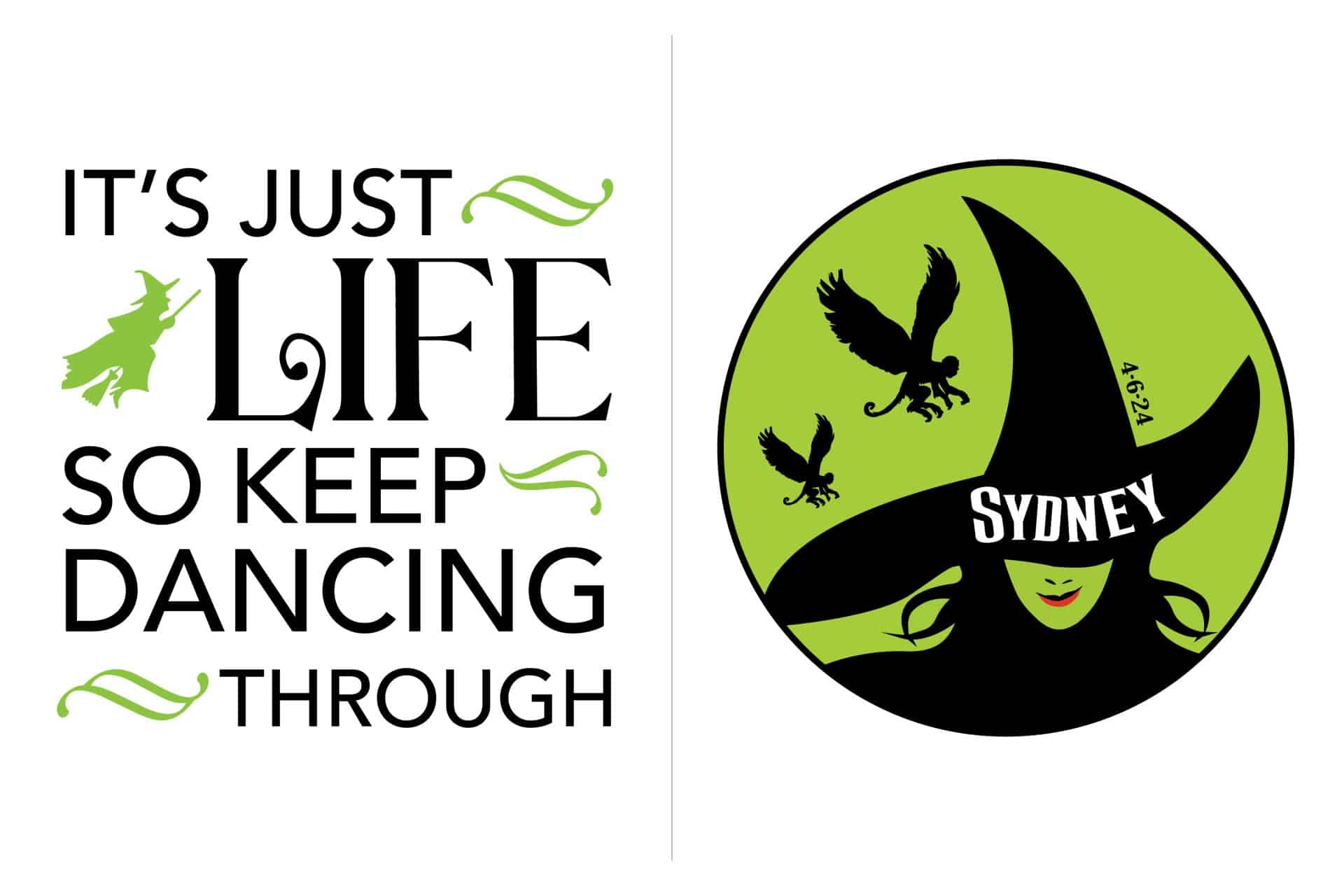 Wicked Broadway Bat Mitzvah Slogan Logo