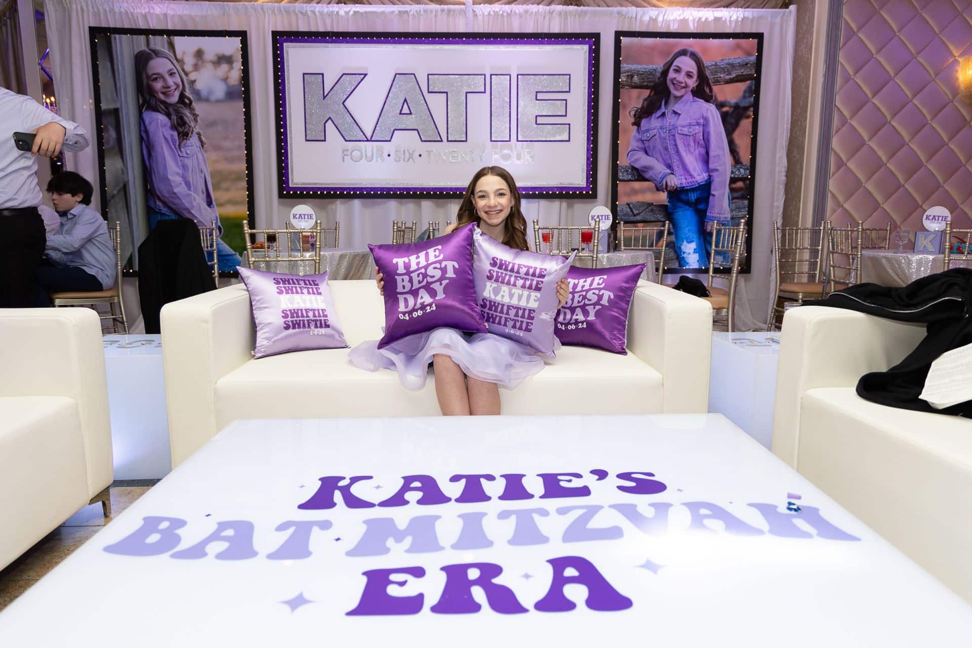 Custom Taylor Swift Lounge Decor with Logo Tables