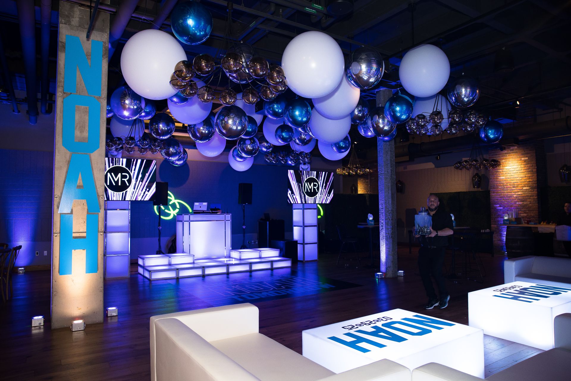 Custom Logo Bar Mitzvah Lounge