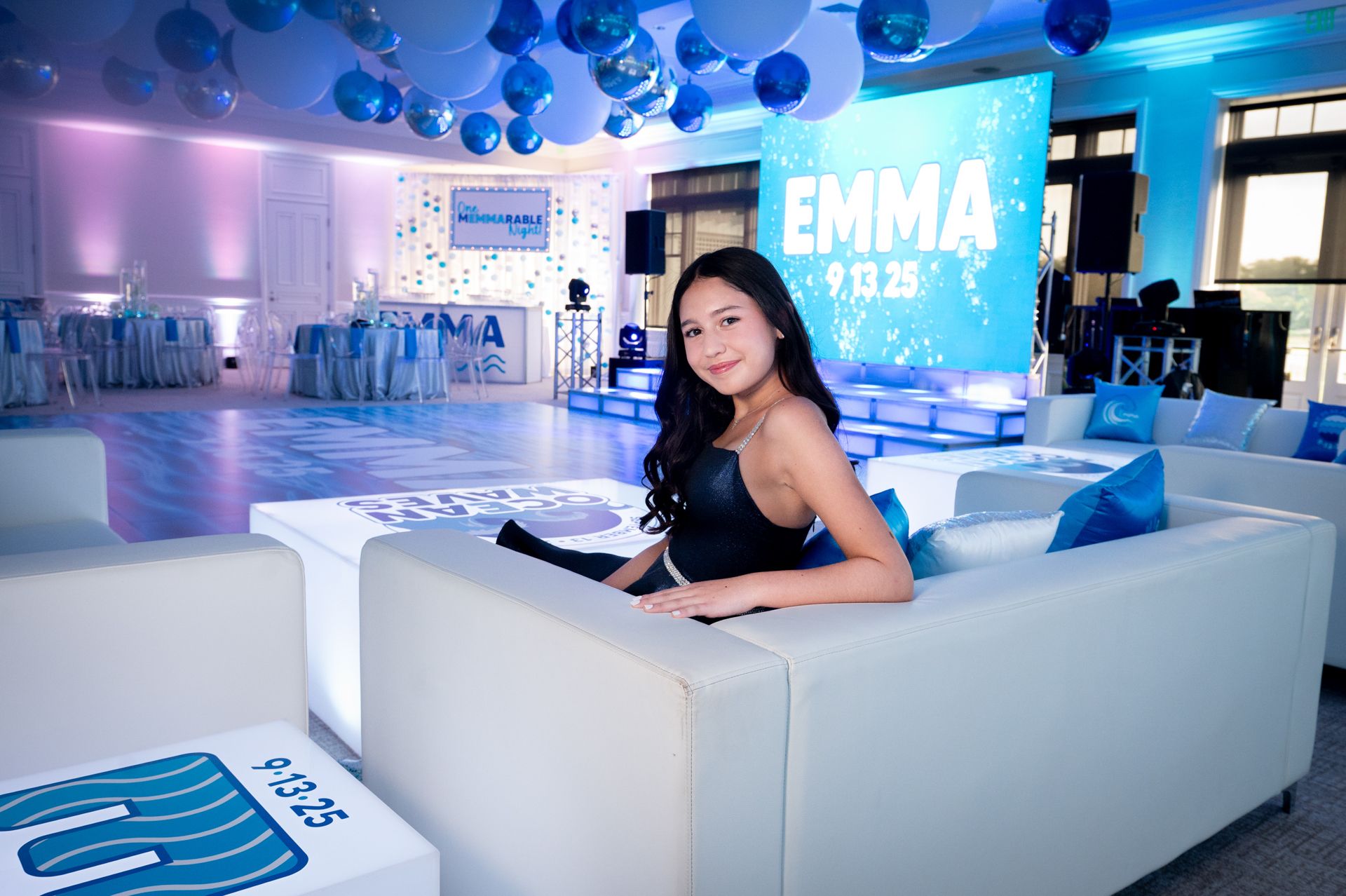 Water Themed Bat Mitzvah Lounge
