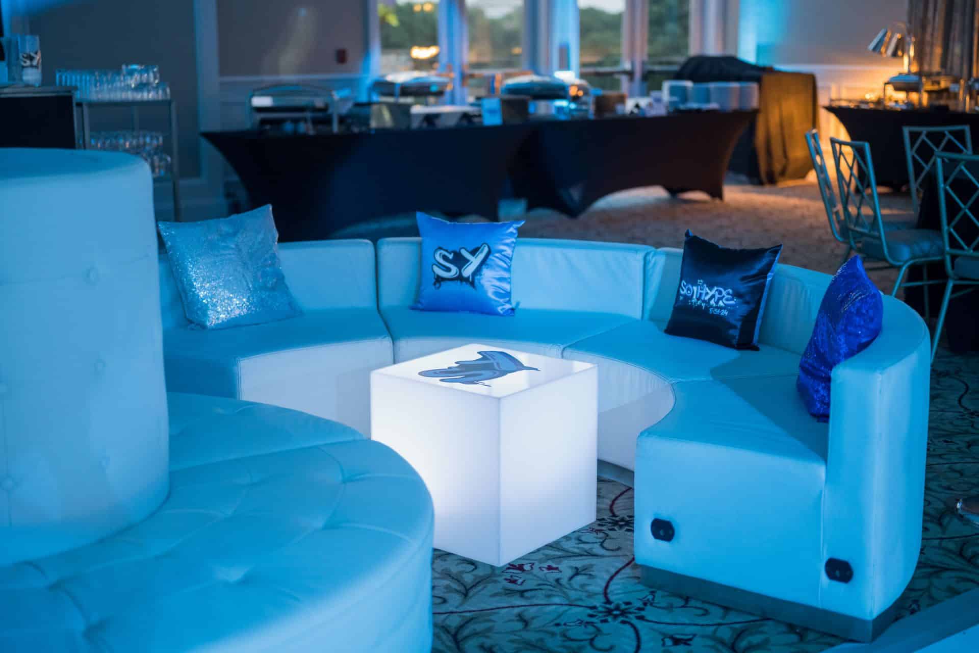 Graffiti Themed Lounge for a Bar Mitzvah at Harrison Meadows Country Club