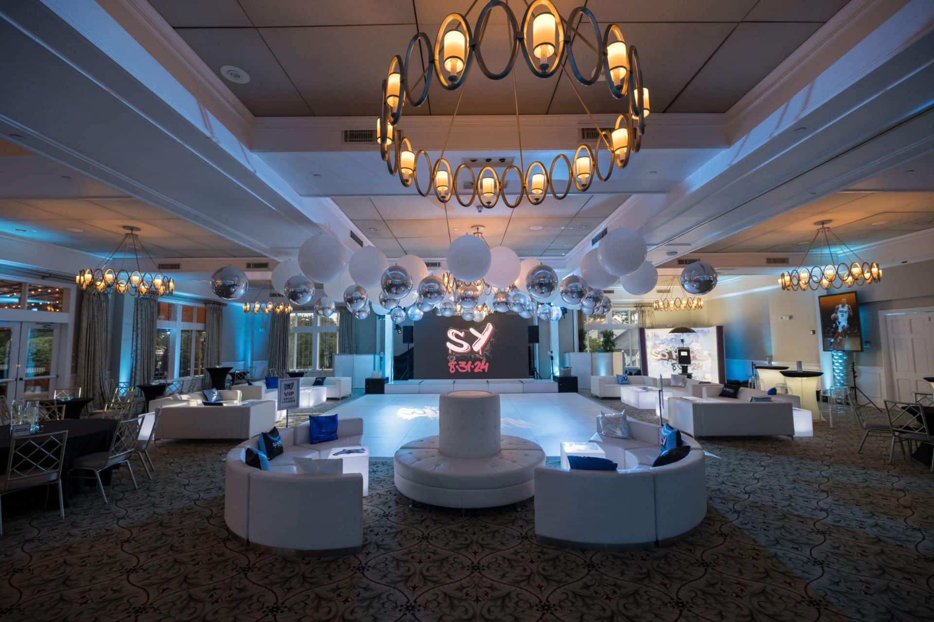 Graffiti Themed Lounge for a Bar Mitzvah at Harrison Meadows Country Club