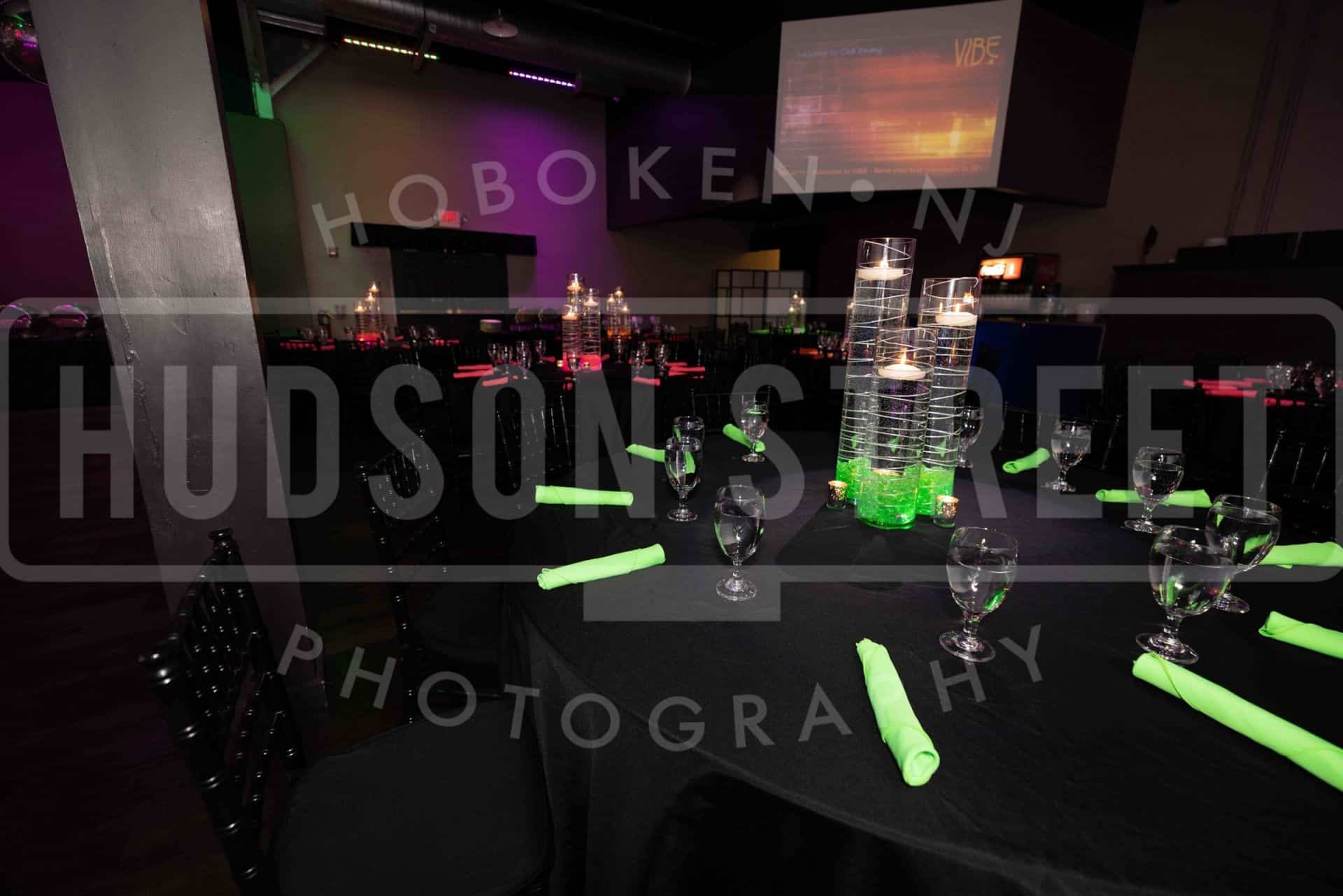 LED Wire Centerpiece with Floating Candles at Vibe