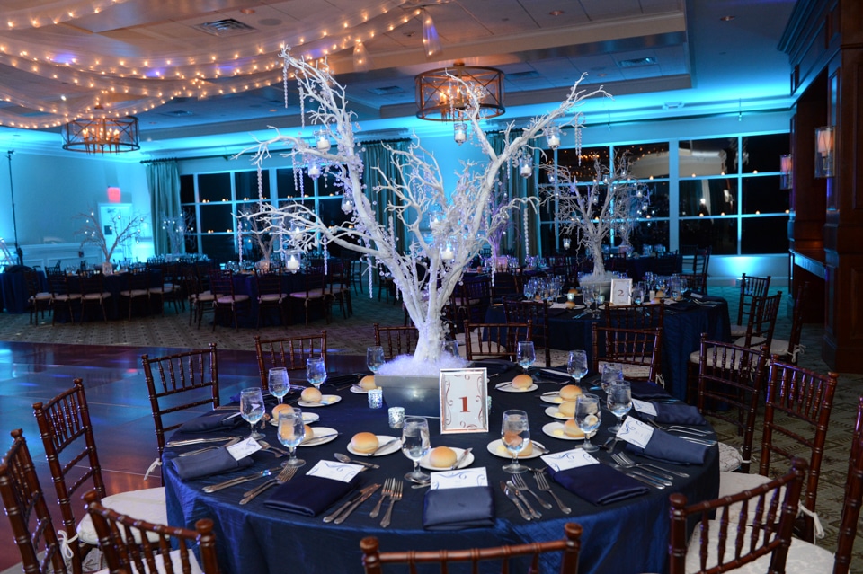 Winter Wonderland Tree Centerpiece with Icicles and LED Lights