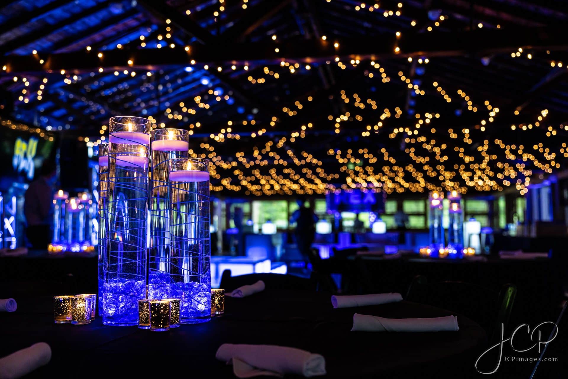 Blue Wire Centerpiece