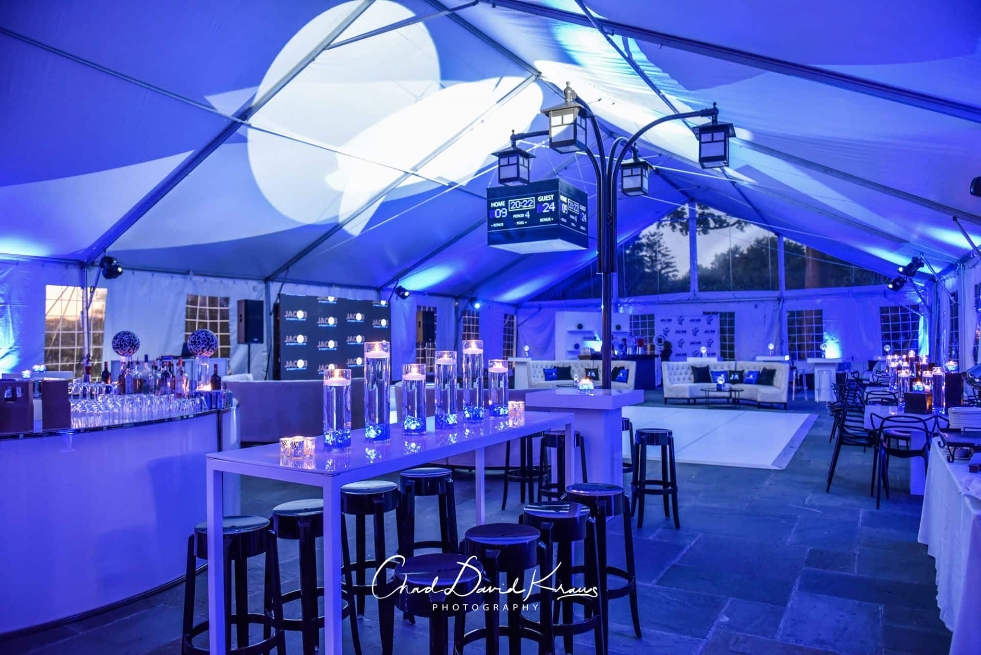 Floating Candles Centerpiece at Sunningdale Country Club