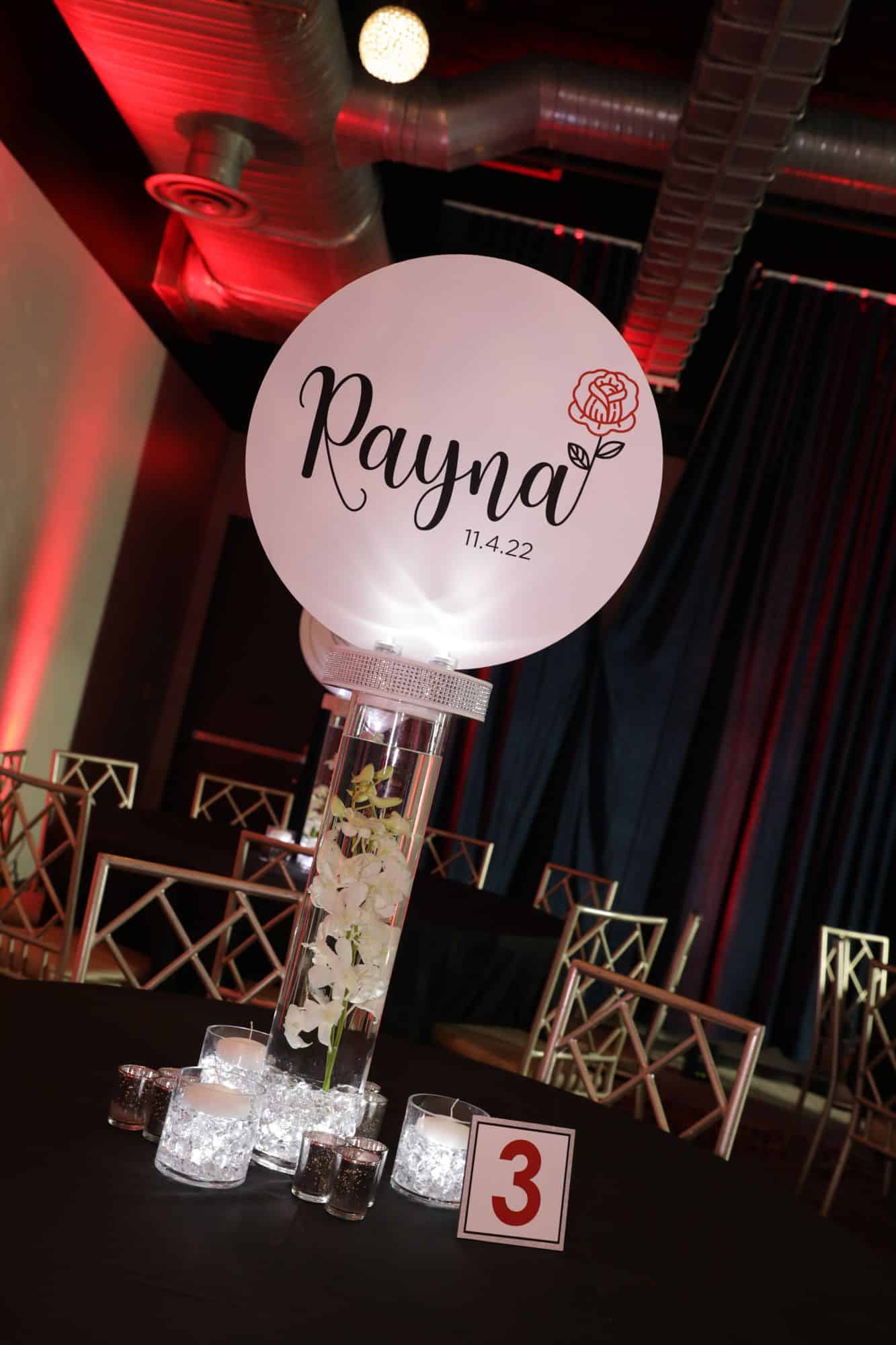 Logo Topper Orchid Centerpiece