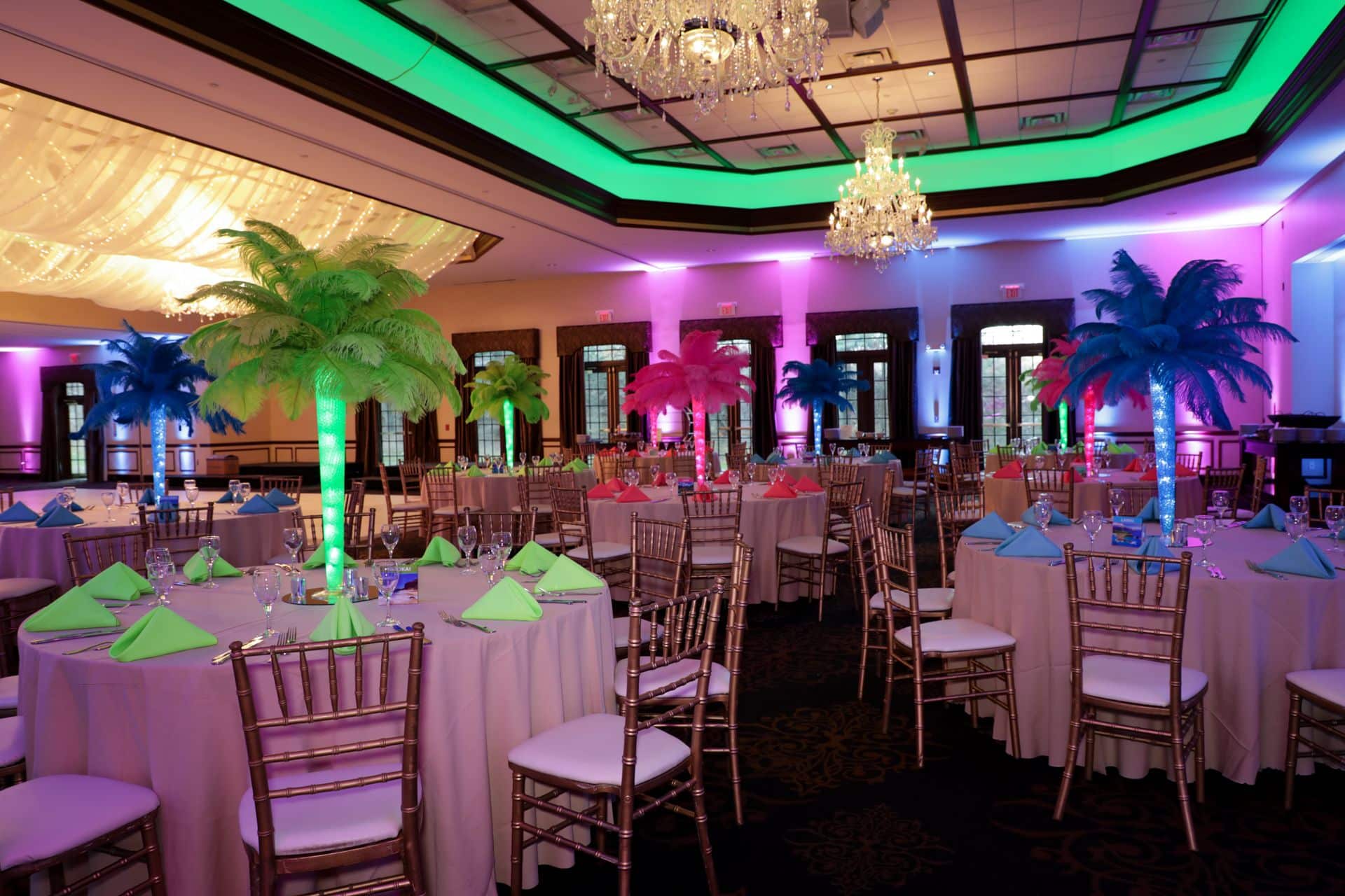 Magnificent Feather Tree Centerpieces