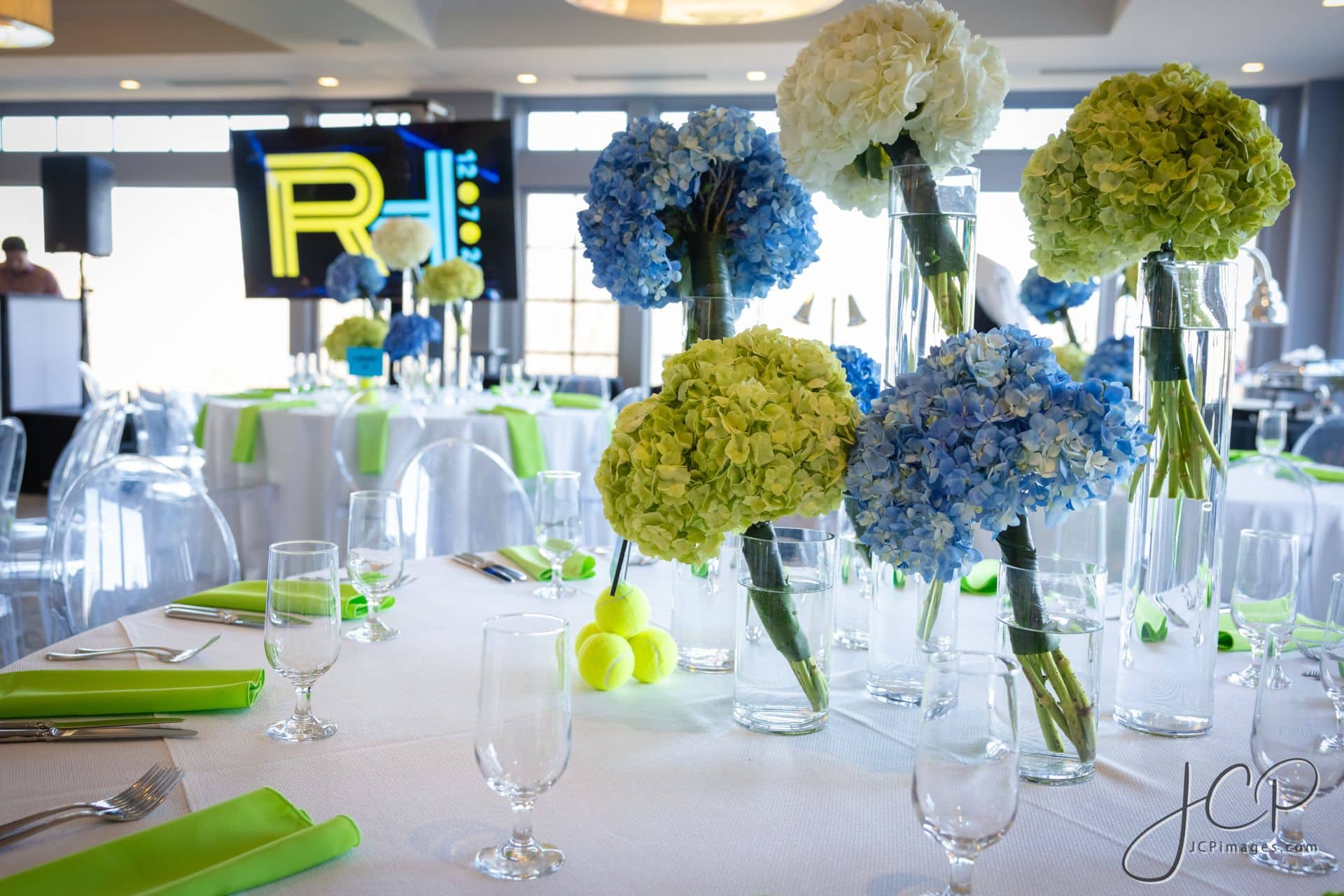 Hydrangea Centerpieces