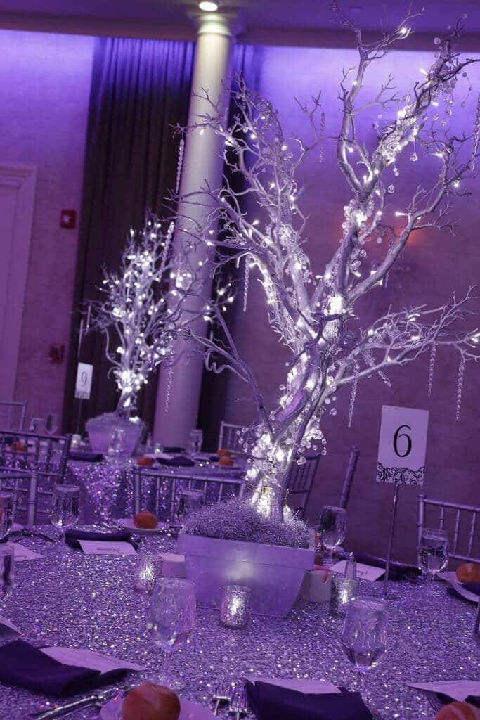 LED Tree Centerpiece with Having Crystals