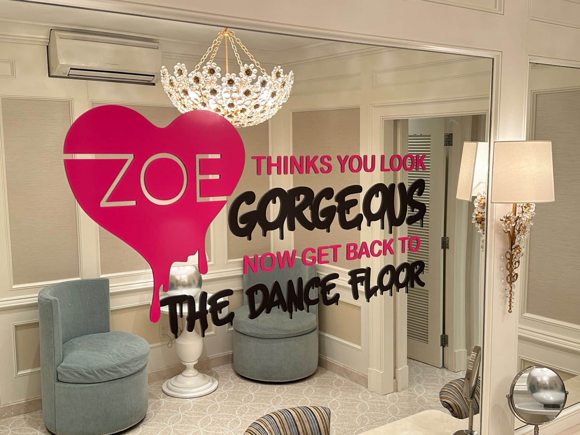 Custom Logo Decal for Bathroom Mirror