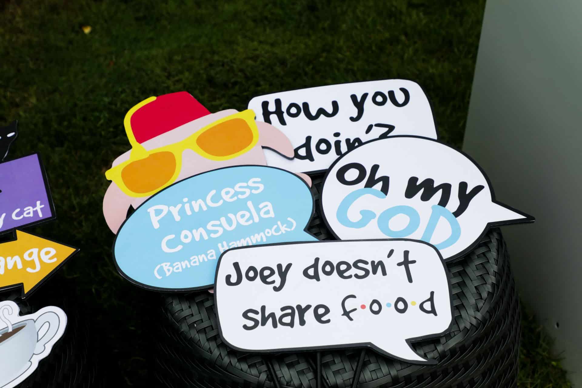 Friends Theme Custom Photo Props for Photo Booth