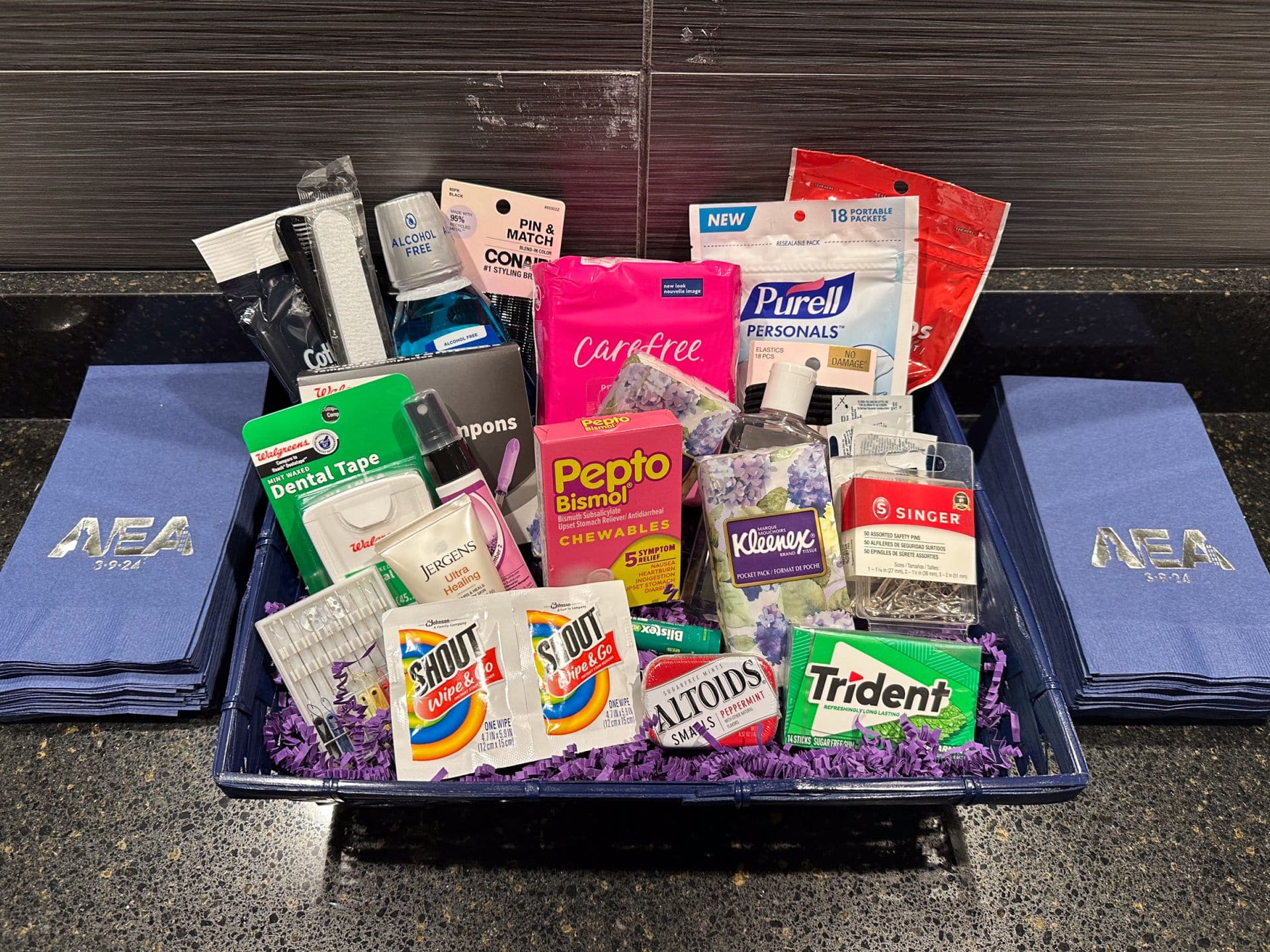 Ladies Room Basket for Bat Mitzvah