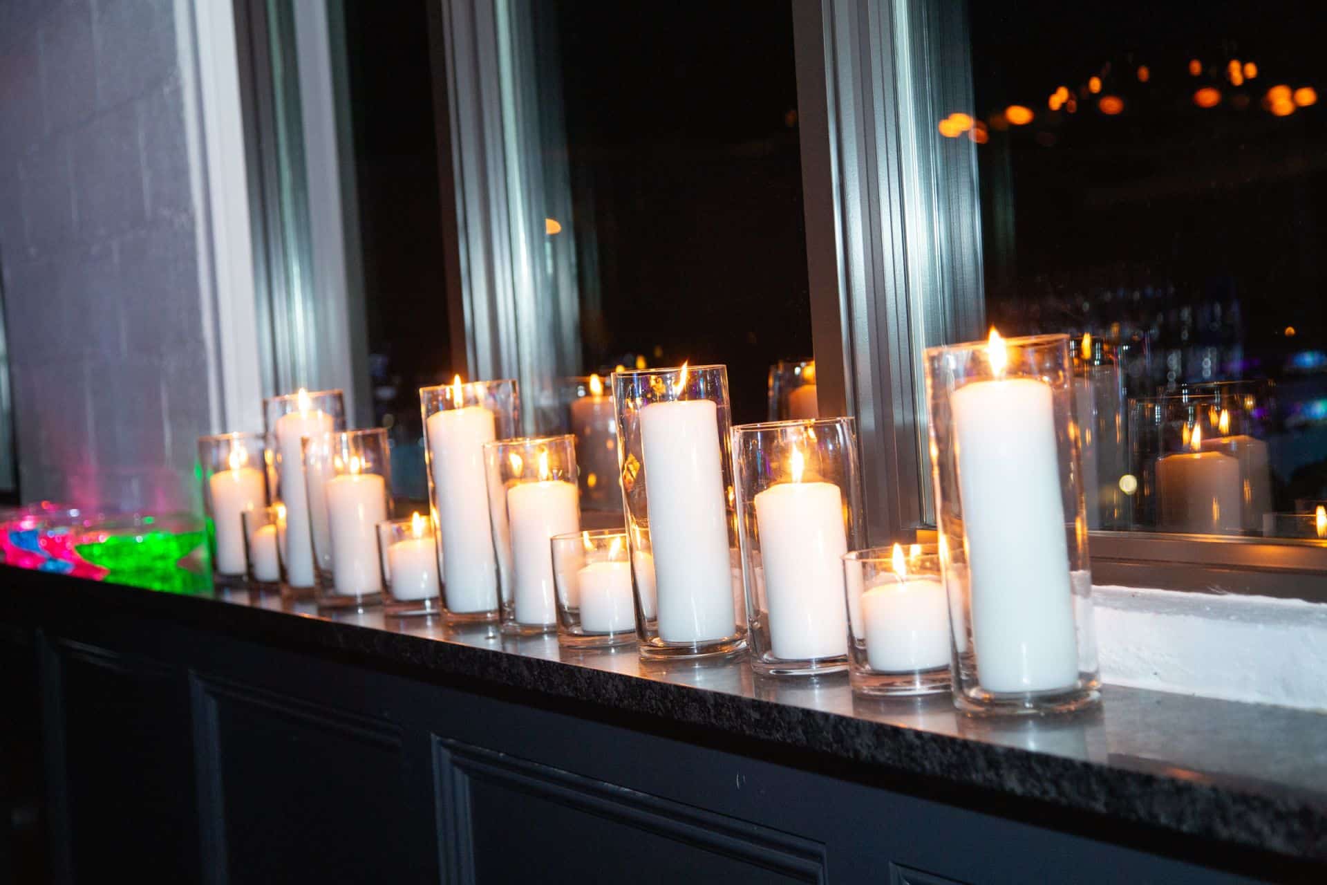 Pillar Candle Decor at Hudson Loft