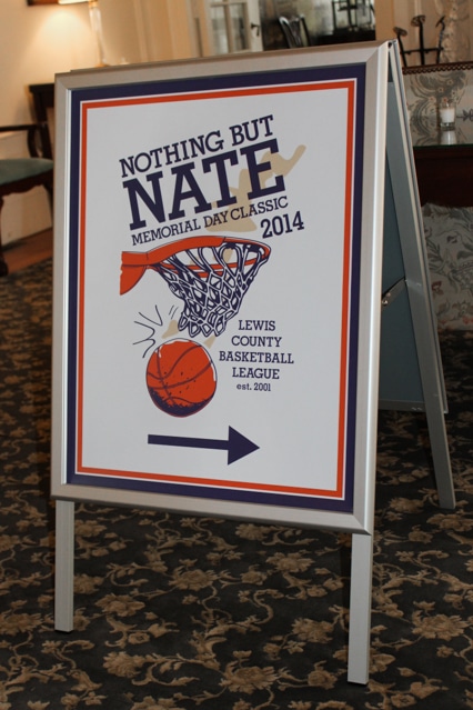 Bar Mitzvah Tent Sign with Custom Logo