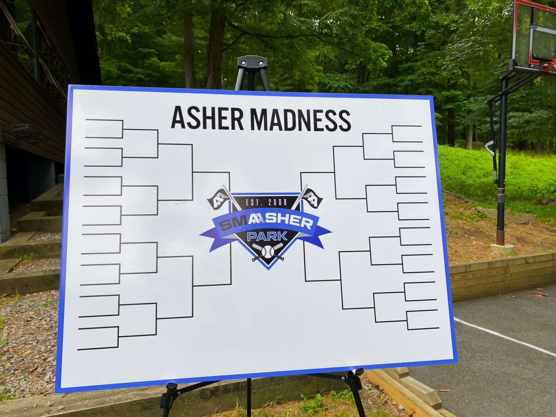Custom Bracket Poster for Sports Theme Bar Mitzvah