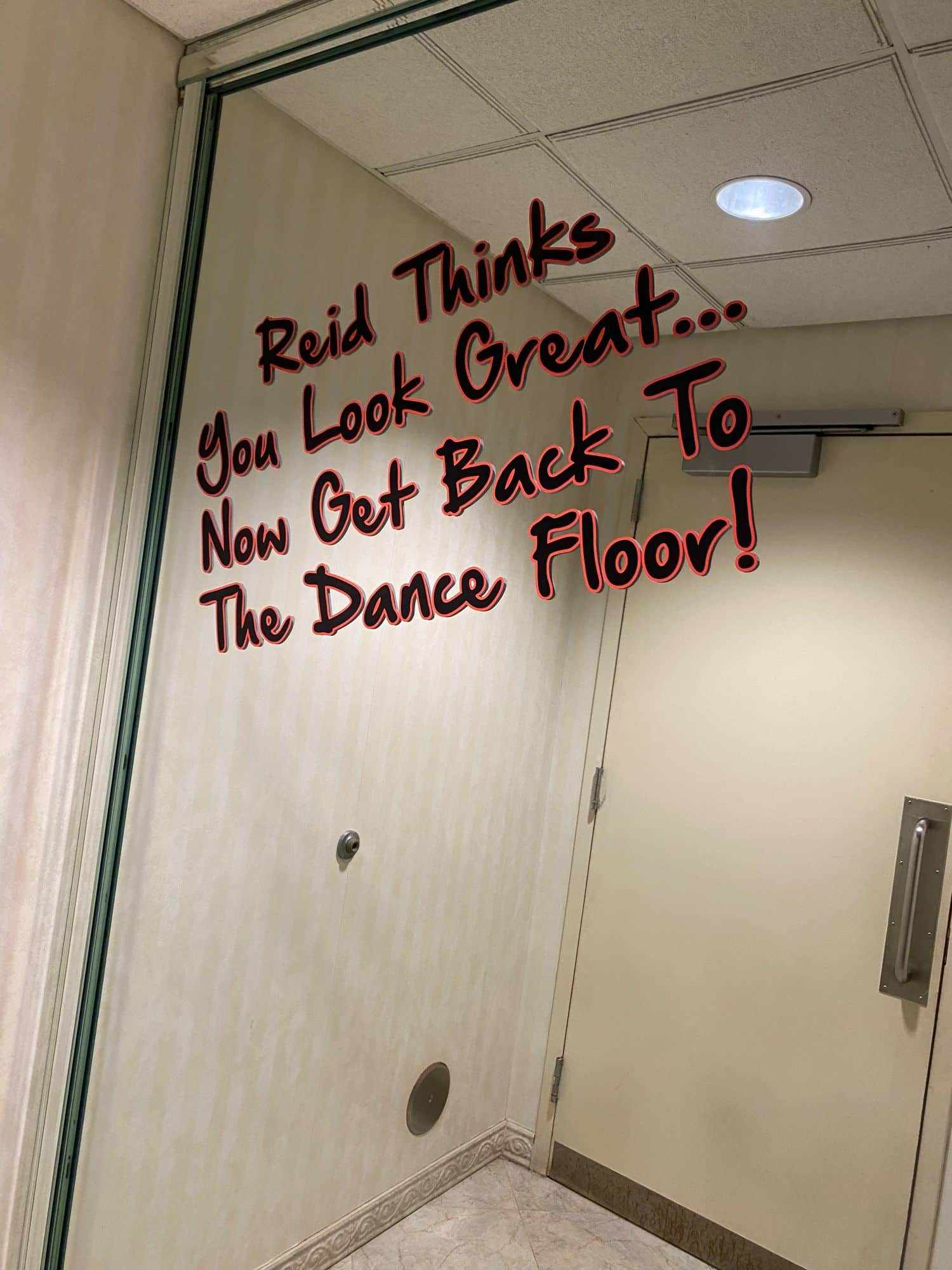 Custom Mirror Decal for Restroom