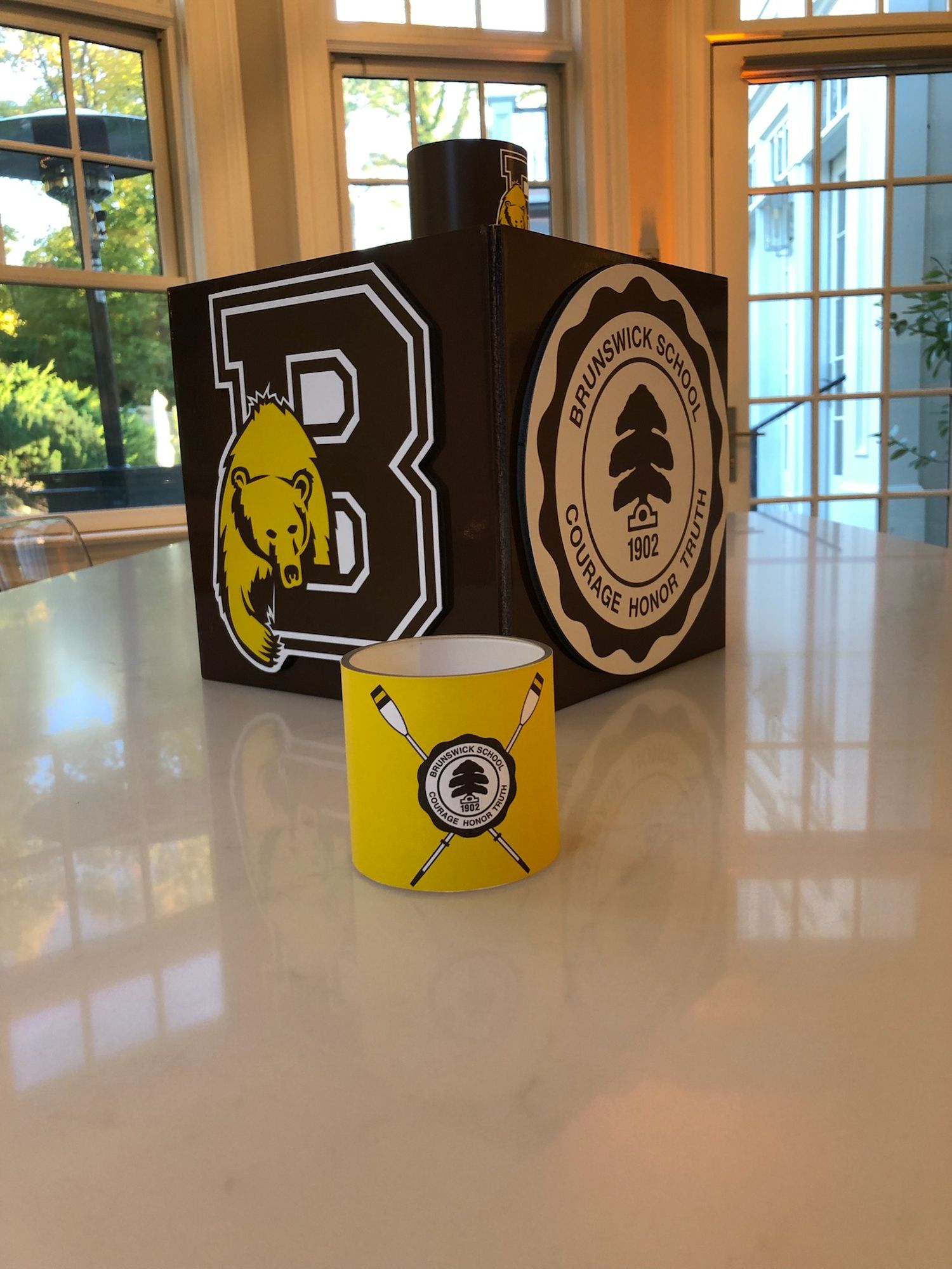 Custom Logo Cubes and Custom Logo Votives as Centerpiece for Corporate Event