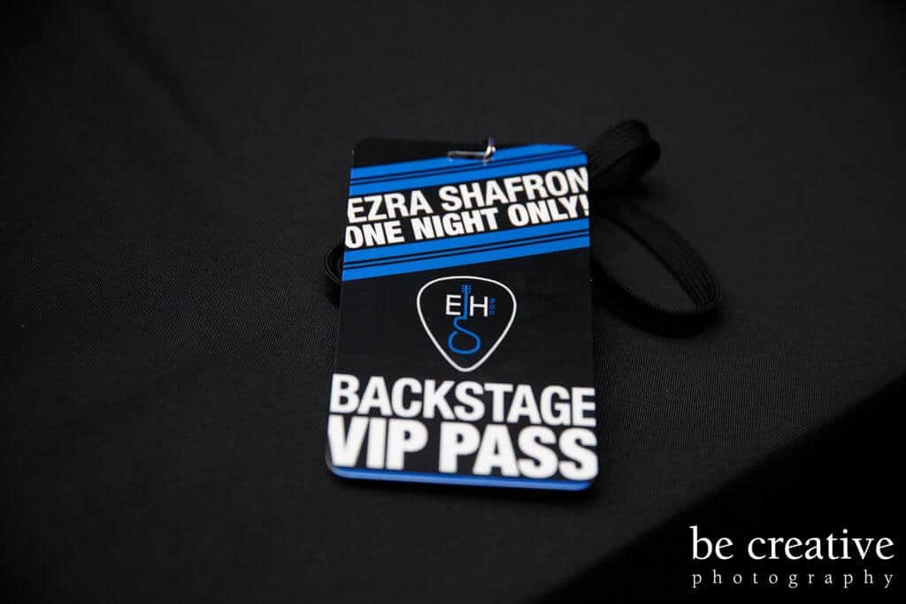 Custom VIP Passes for Music Themed Bar Mitzvah