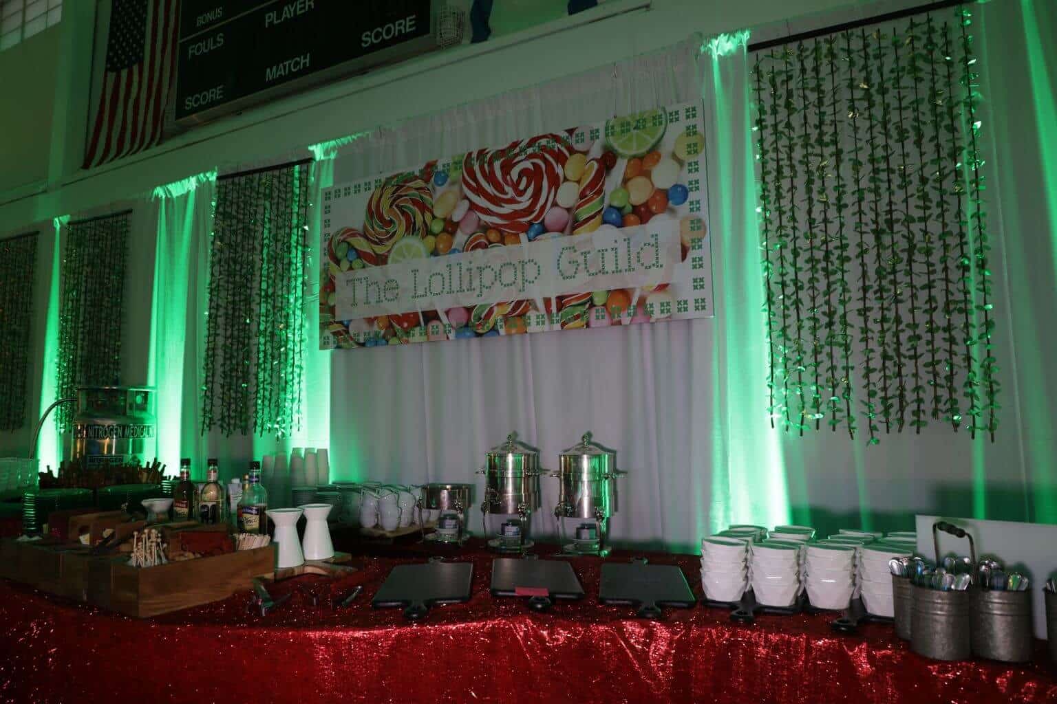 Custom Buffet Sign for Wonka Themed Event