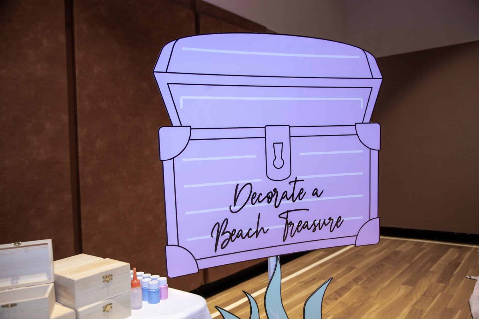 Beach Themed Custom Sign for Kids Party