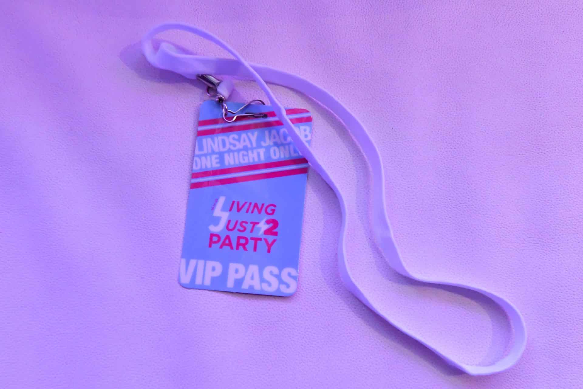 Custom VIP Pass with Lanyard for Bat Mitzvah
