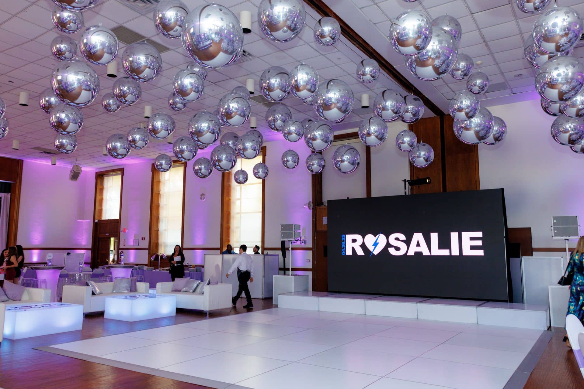 Bat Mitzvah White Dance Floor