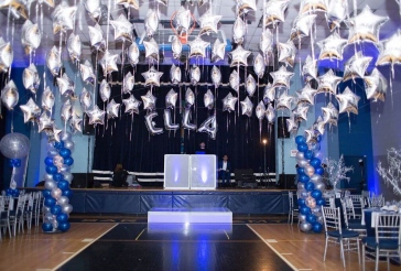 Bat Mitzvah Name in Balloons