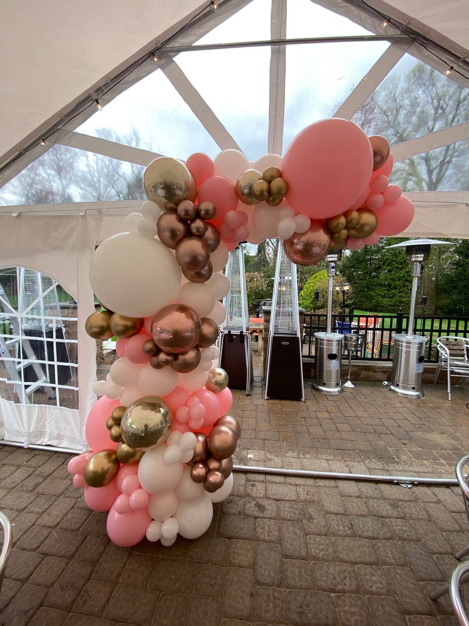 Organic Half Arch For Tent Party Decor