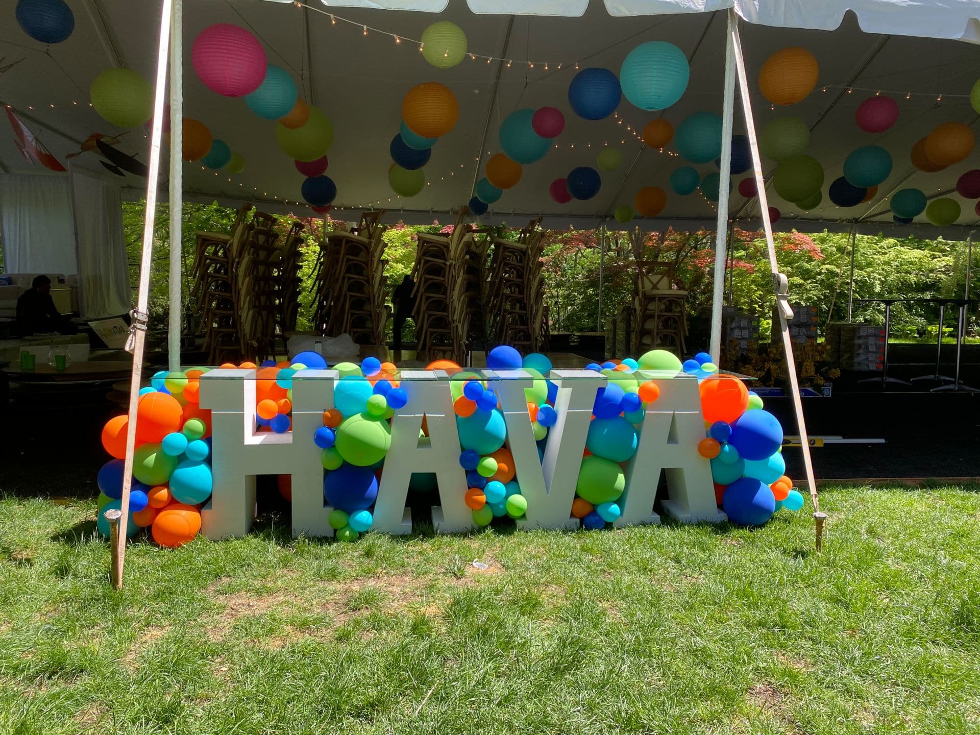 Avatar Theme Balloon Garland Over Name