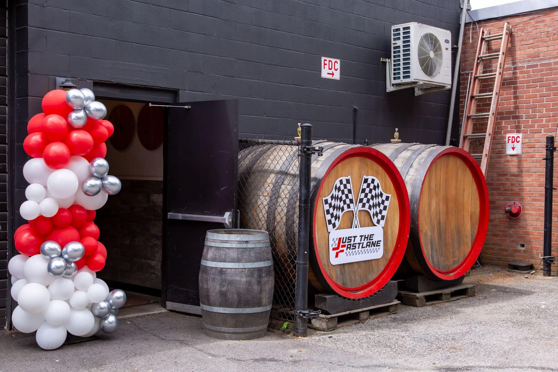Car Racing Theme Ballon Garland at Entrance