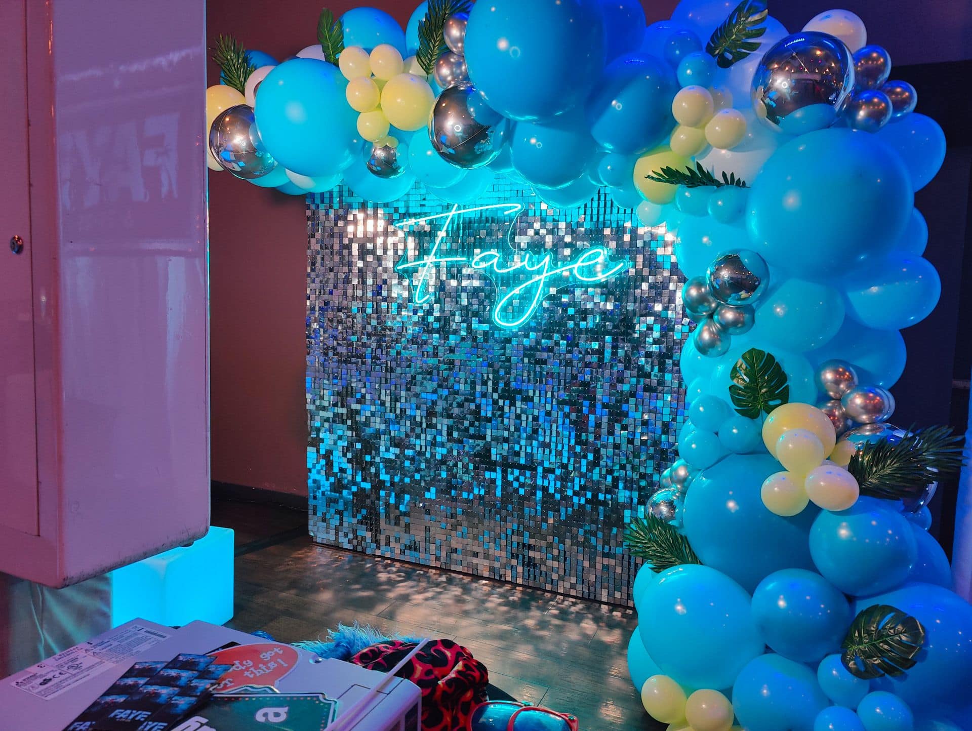 Beach Theme Balloon Garland for Photo Booth