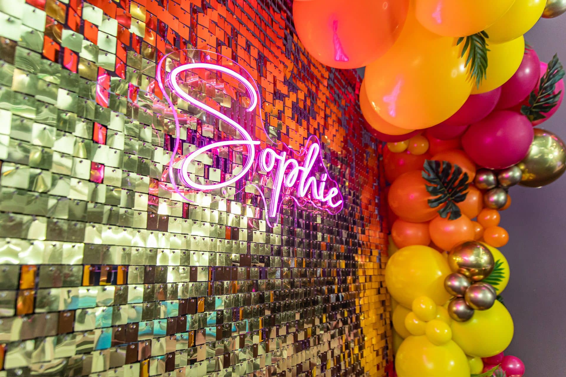 Tropical Organic Balloon Garland