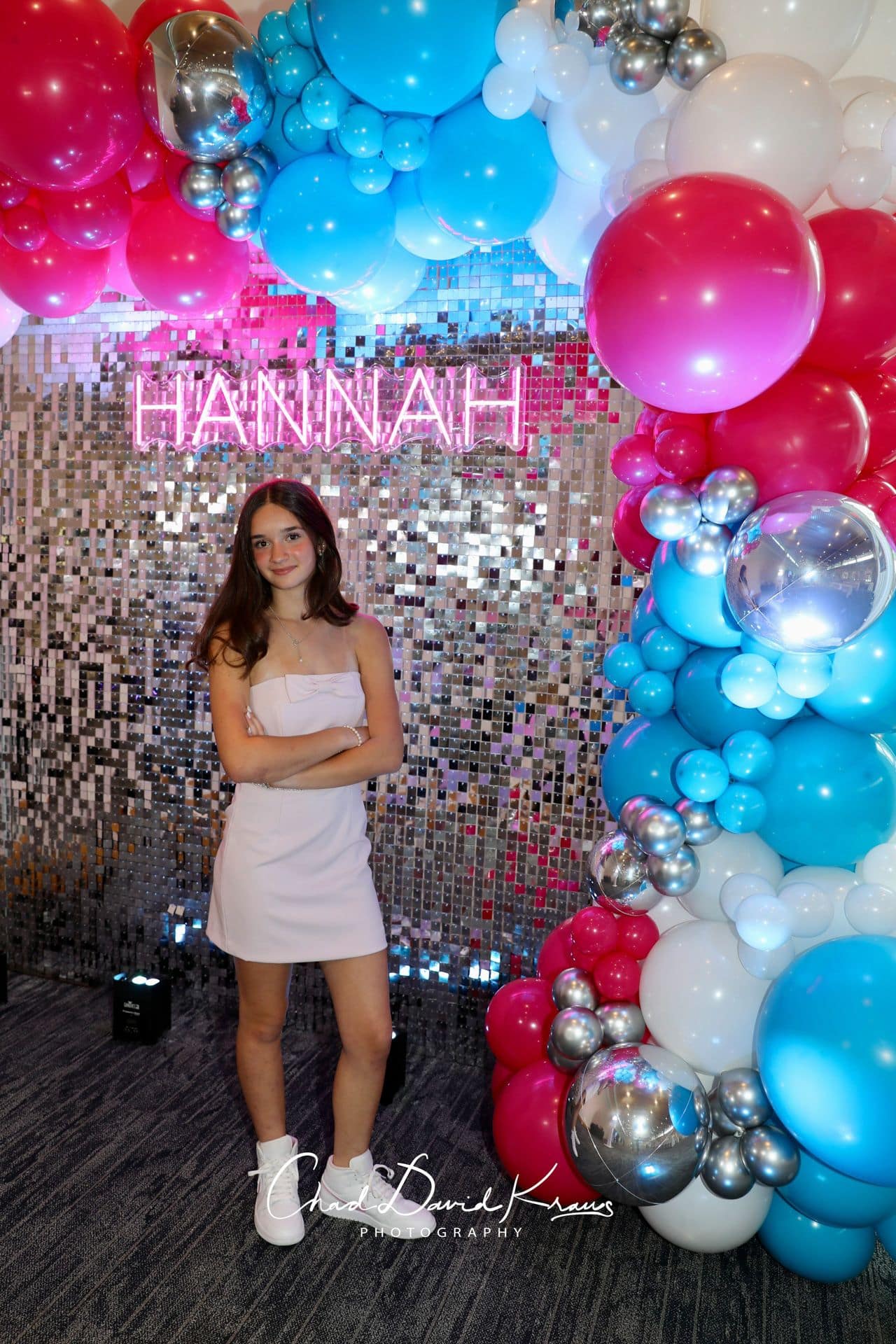 Bat Mitzvah Photo Booth Balloon Garland