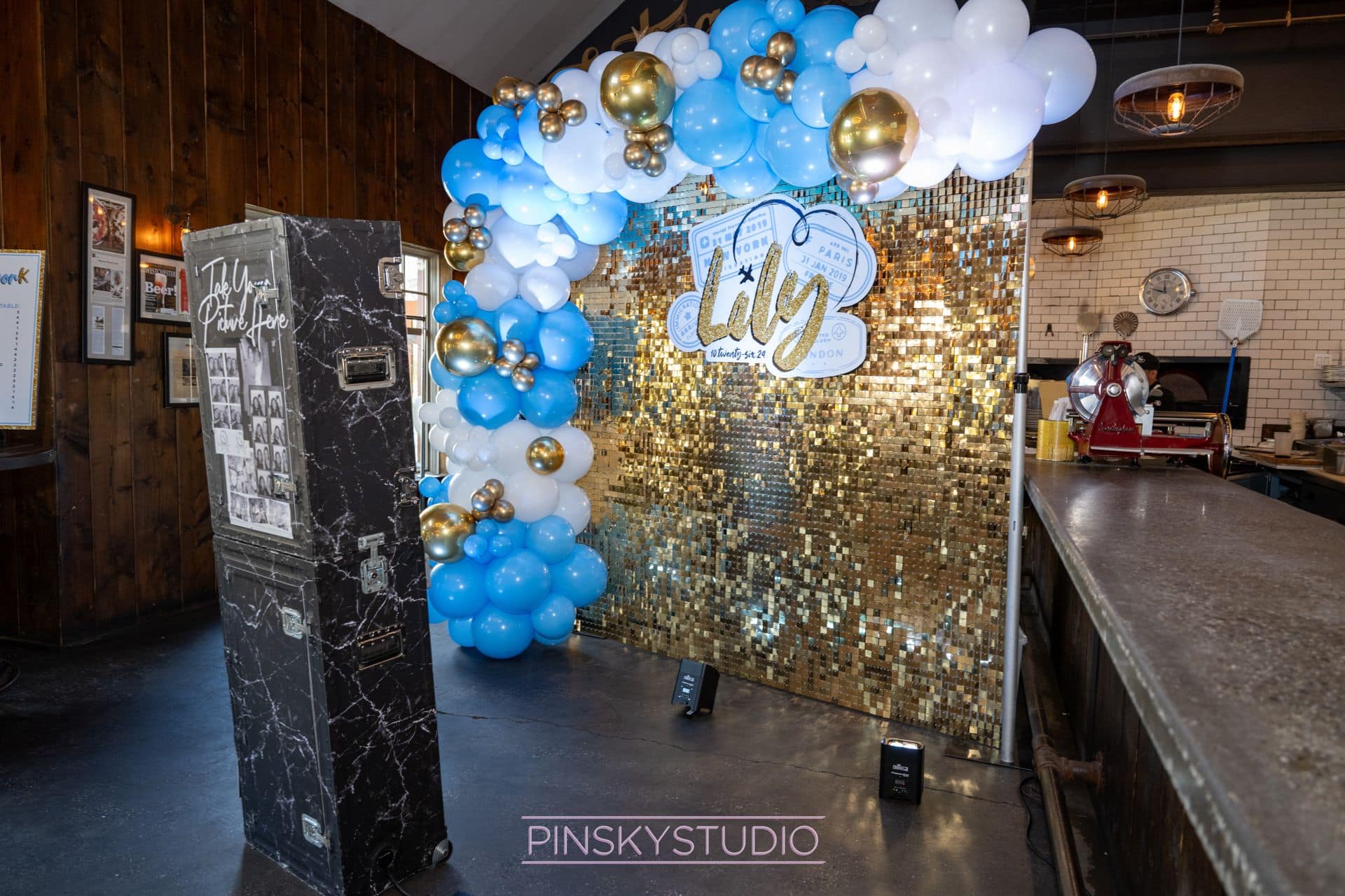 Travel Theme Photo Booth Balloons